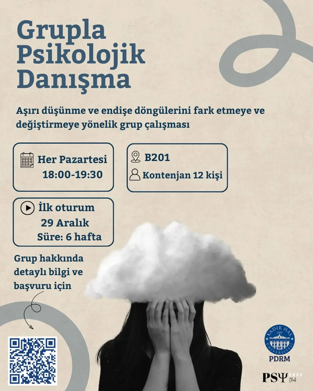Kadir Has Üniversitesi'nde Grupla Psikolojik Danışma Programı Başlıyor Kadir Has Üniversitesi'nde Grupla Psikolojik Danışma Programı Başlıyor