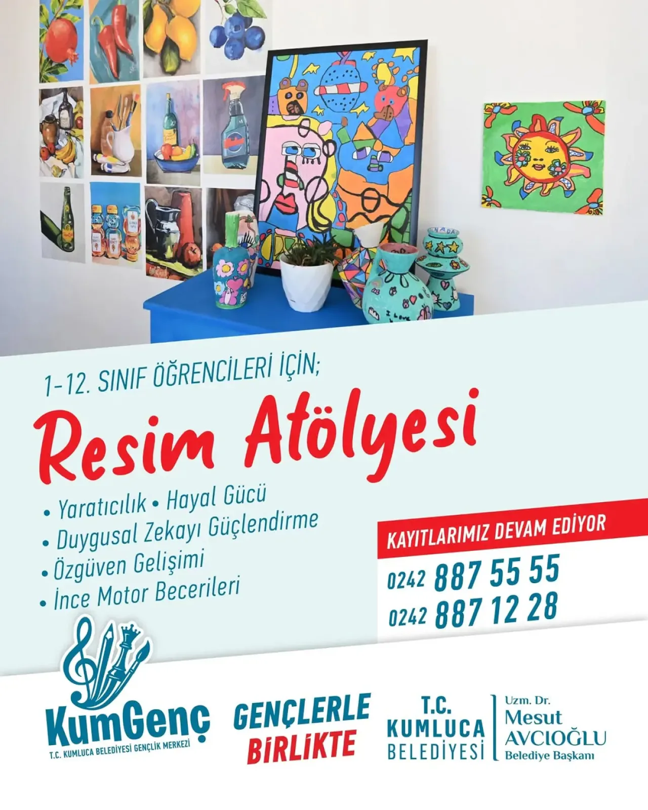 Kumluca Belediyesi Gençlik Merkezi'nde Resim Atölyesi Kayıtları Başladı Kumluca Belediyesi Gençlik Merkezi'nde Resim Atölyesi Kayıtları Başladı