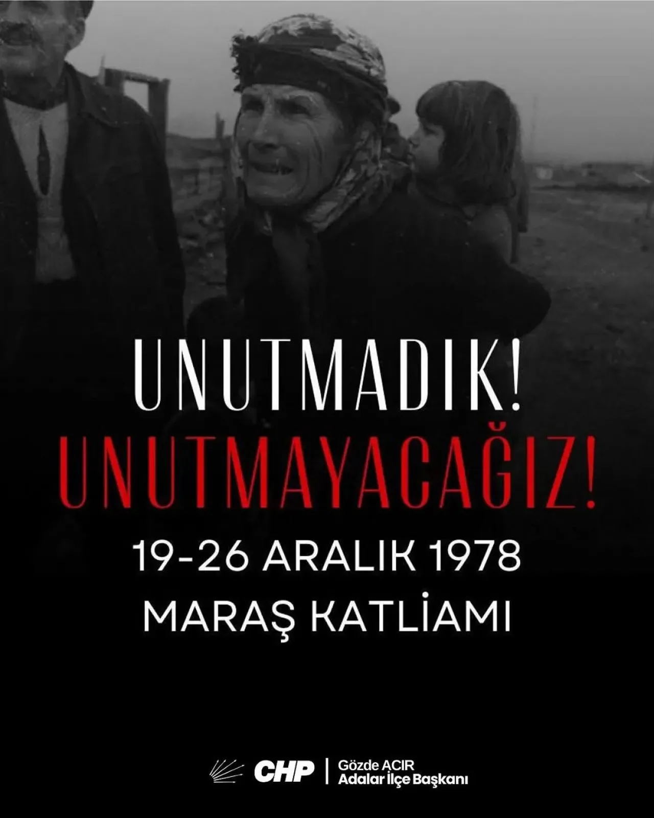 Maraş Katliamı'nın Yıldönümünde Ayrımcılık ve Nefrete Karşı Birlik Mesajı Maraş Katliamı'nın Yıldönümünde Ayrımcılık ve Nefrete Karşı Birlik Mesajı