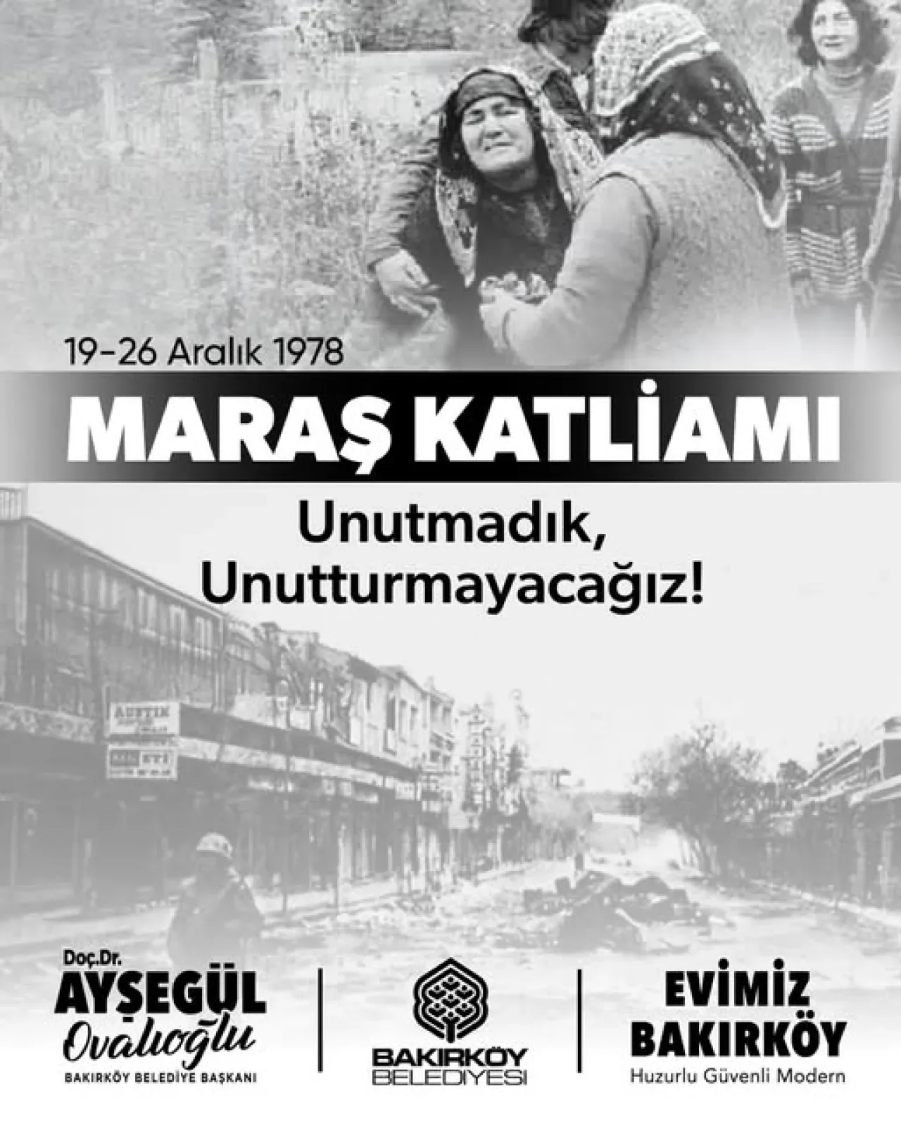 Bakırköy CHP'li Aday Ovalıoğlu, Maraş Katliamı'nı Andı Bakırköy CHP'li Aday Ovalıoğlu, Maraş Katliamı'nı Andı