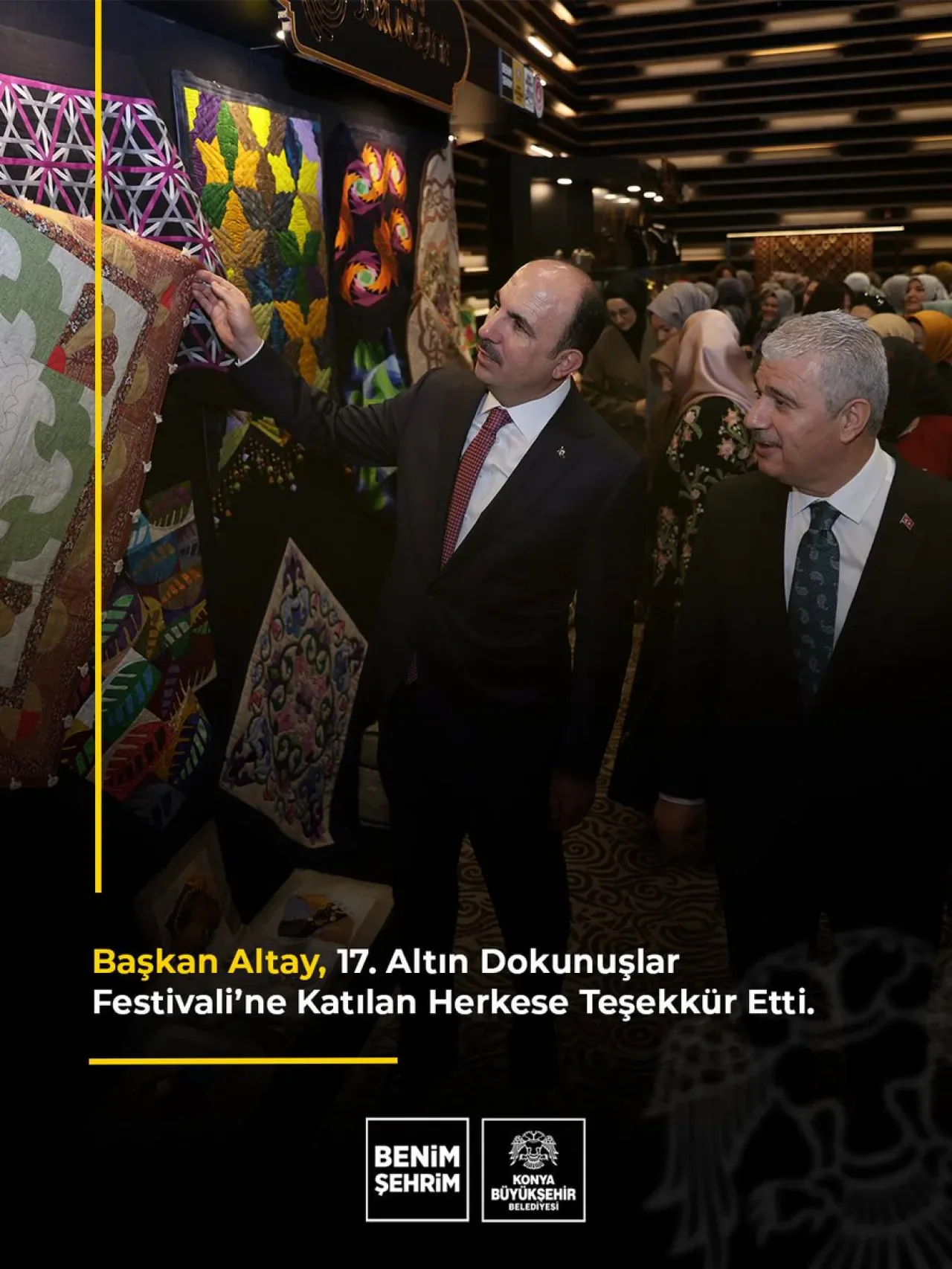 Konya'da İpek Yolu Temalı Altın Dokunuşlar Festivali'ne Yoğun İlgi Konya'da İpek Yolu Temalı Altın Dokunuşlar Festivali'ne Yoğun İlgi
