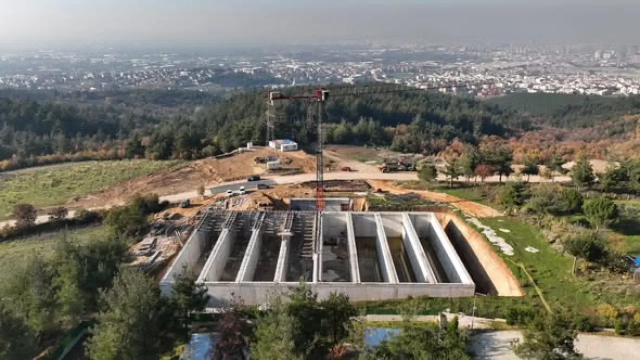 Bursa'ya 10 Bin Metreküp Kapasiteli Yeni Temiz Su Deposu Bursa'ya 10 Bin Metreküp Kapasiteli Yeni Temiz Su Deposu