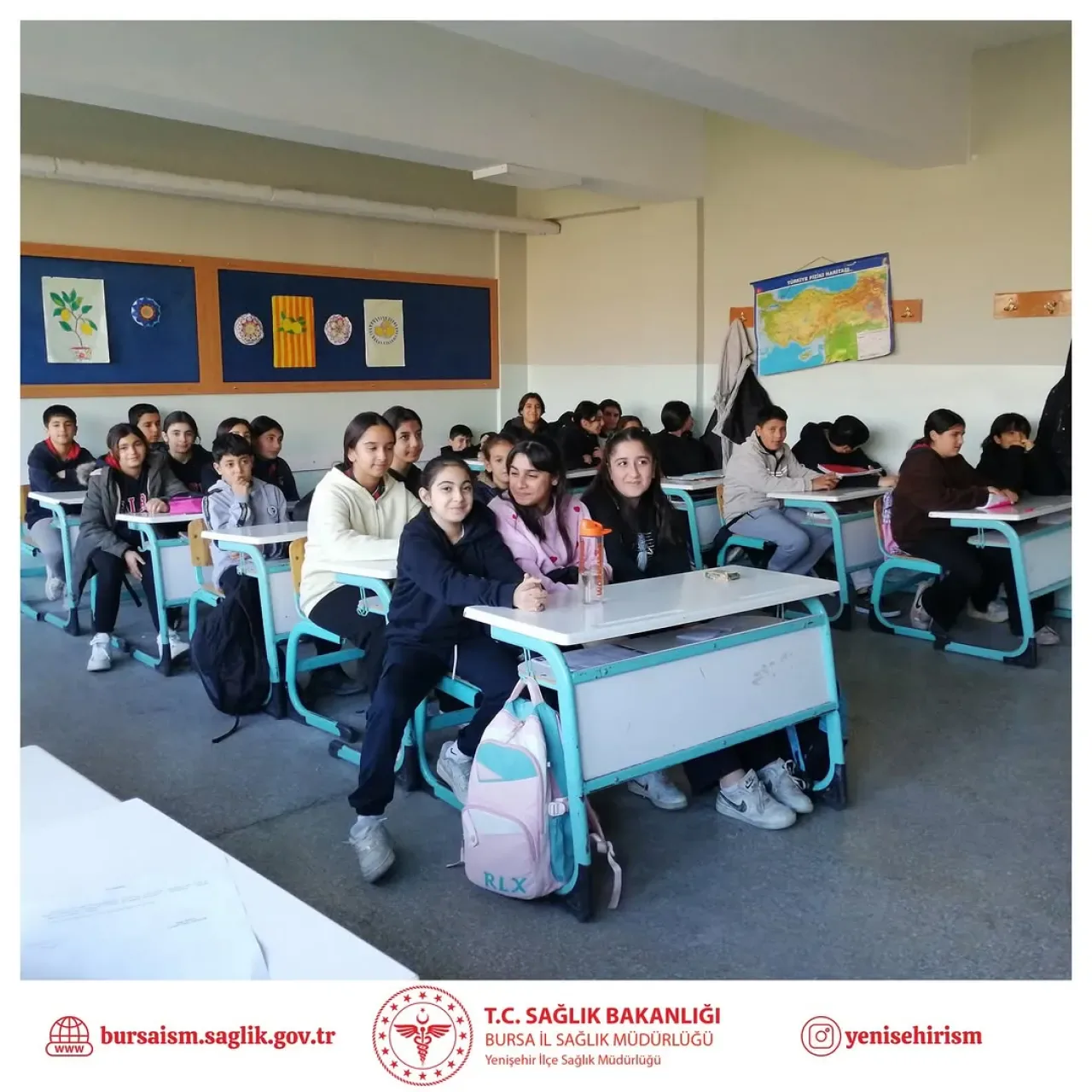 Bursa Yenişehir'de Öğrencilere Diyabet, Beslenme ve Obezite Farkındalık Eğitimi Bursa Yenişehir'de Öğrencilere Diyabet, Beslenme ve Obezite Farkındalık Eğitimi