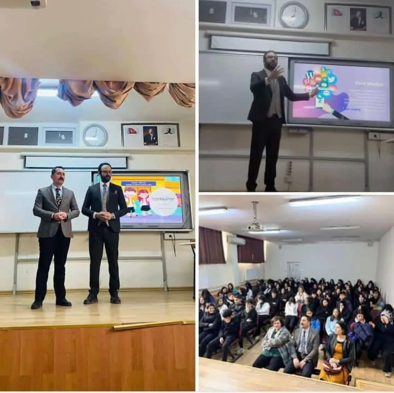 Zeynep Salih Alp ve Şevket Evliyagil MTAL Öğrencilerine Siber Zorbalık ve Yapay Zeka Semineri Zeynep Salih Alp ve Şevket Evliyagil MTAL Öğrencilerine Siber Zorbalık ve Yapay Zeka Semineri
