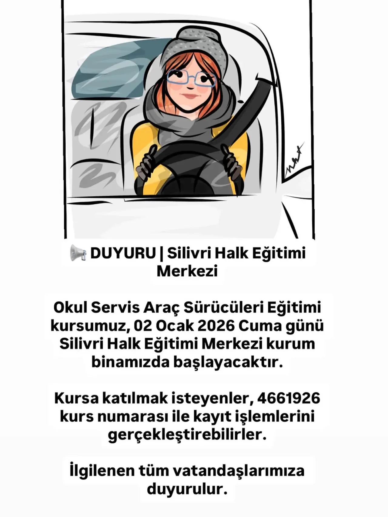 Silivri'de Okul Servis Şoförleri İçin Eğitim Kursu Başlıyor Silivri'de Okul Servis Şoförleri İçin Eğitim Kursu Başlıyor