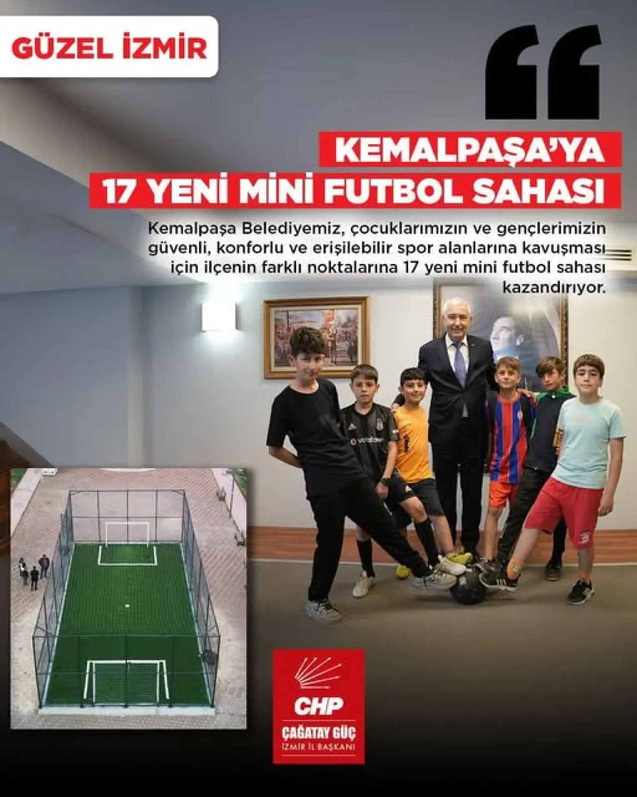 Kemalpaşa'ya 17 Yeni Mini Futbol Sahası Kazandırılıyor Kemalpaşa'ya 17 Yeni Mini Futbol Sahası Kazandırılıyor