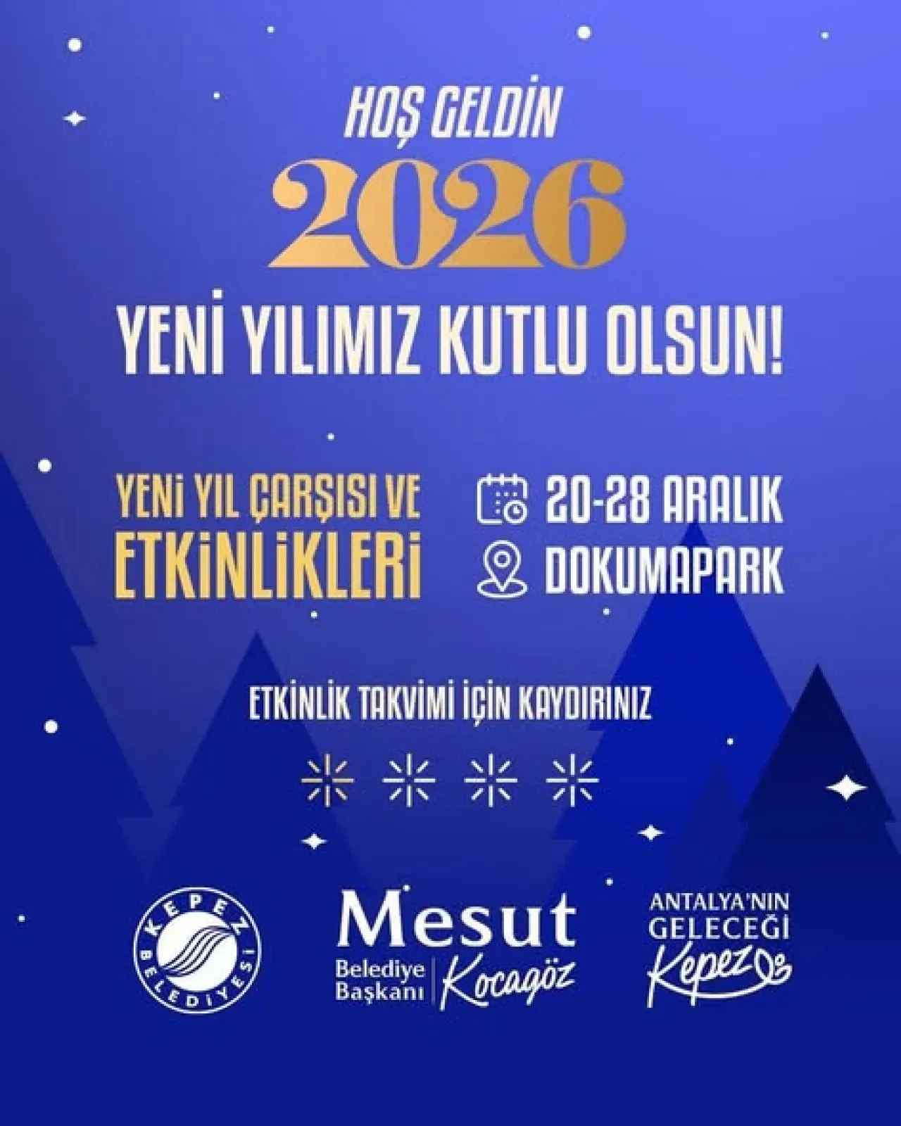 Kepez'de Yılbaşı Coşkusu Dokumapark'ta Başlıyor Kepez'de Yılbaşı Coşkusu Dokumapark'ta Başlıyor
