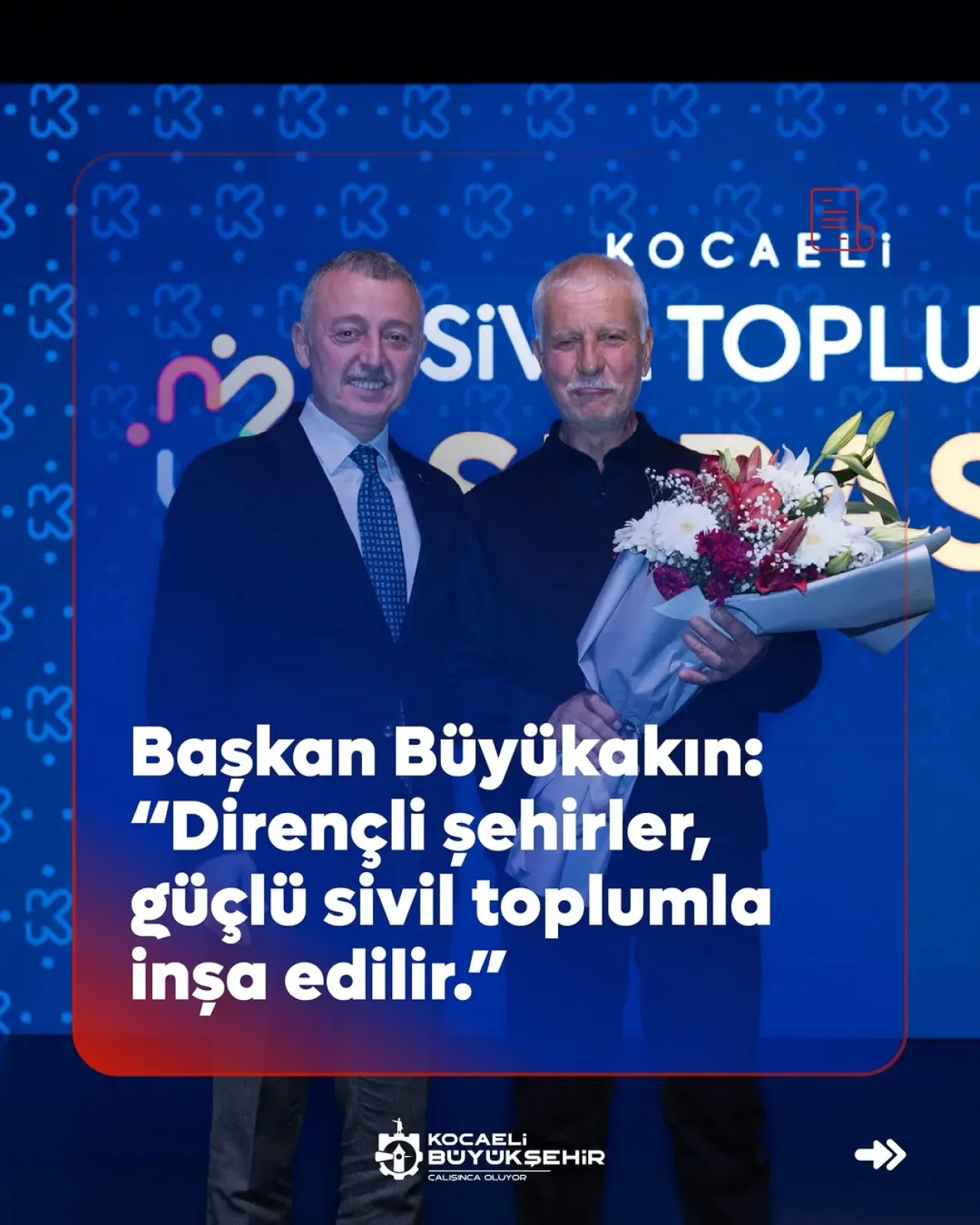 Kocaeli Sivil Toplum Şûrası'nda İş Birliği ve Ortak Akıl Vurgusu Kocaeli Sivil Toplum Şûrası'nda İş Birliği ve Ortak Akıl Vurgusu