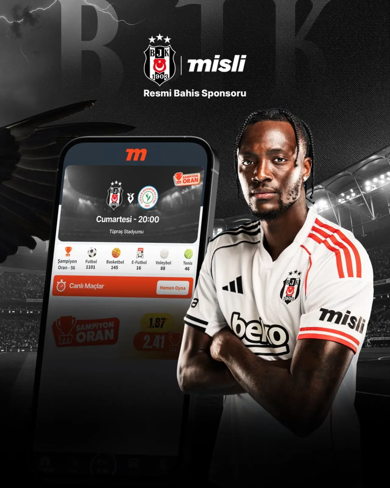 Beşiktaş, Çaykur Rizespor Maçında Galibiyet Peşinde Beşiktaş, Çaykur Rizespor Maçında Galibiyet Peşinde