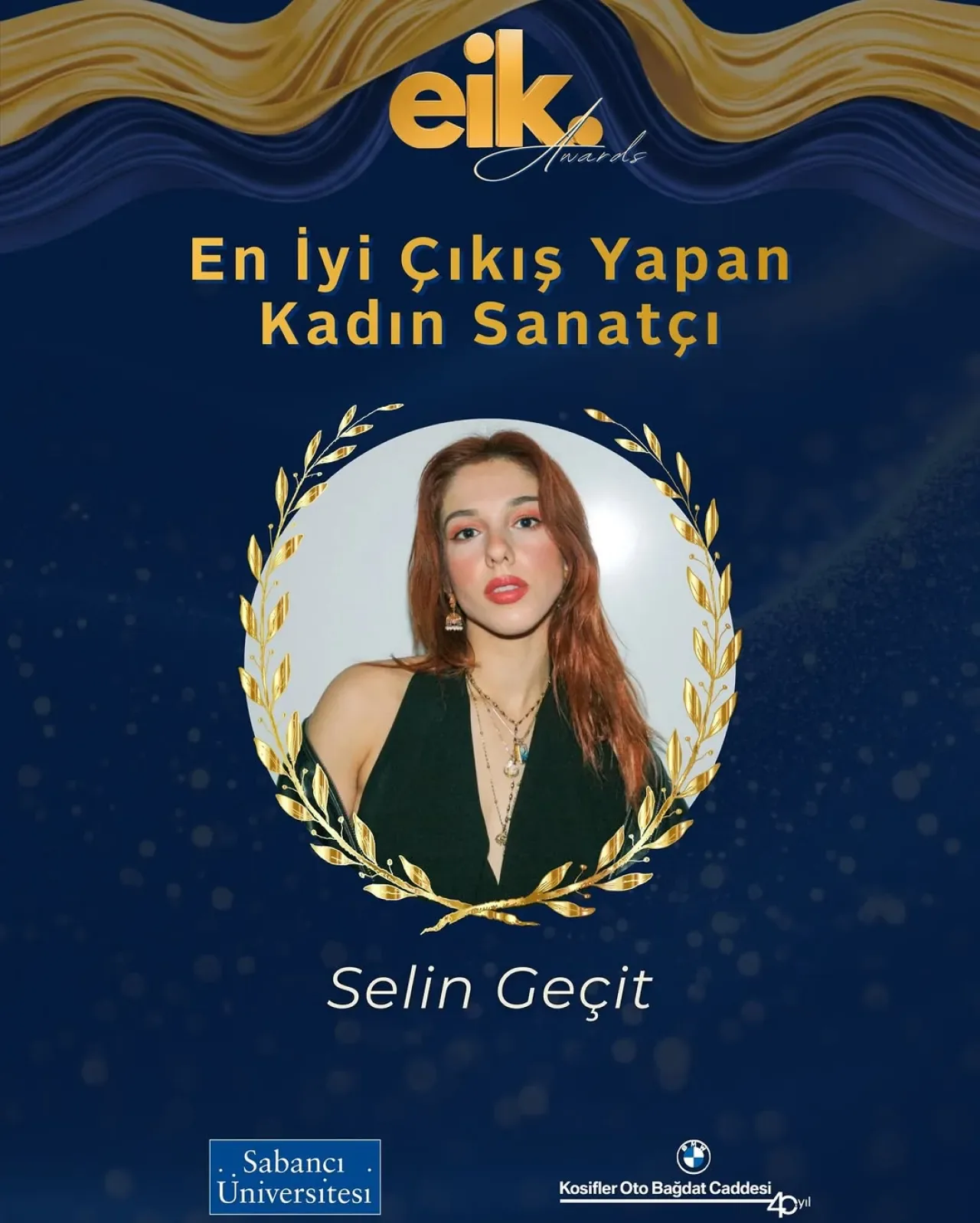 Selin Geçit, Ekonomi ve İşletme Kulübü Ödül Töreni'nde "En İyi Çıkış Yapan Kadın Sanatçı" Ödülünü Aldı Selin Geçit, Ekonomi ve İşletme Kulübü Ödül Töreni'nde "En İyi Çıkış Yapan Kadın Sanatçı" Ödülünü Aldı