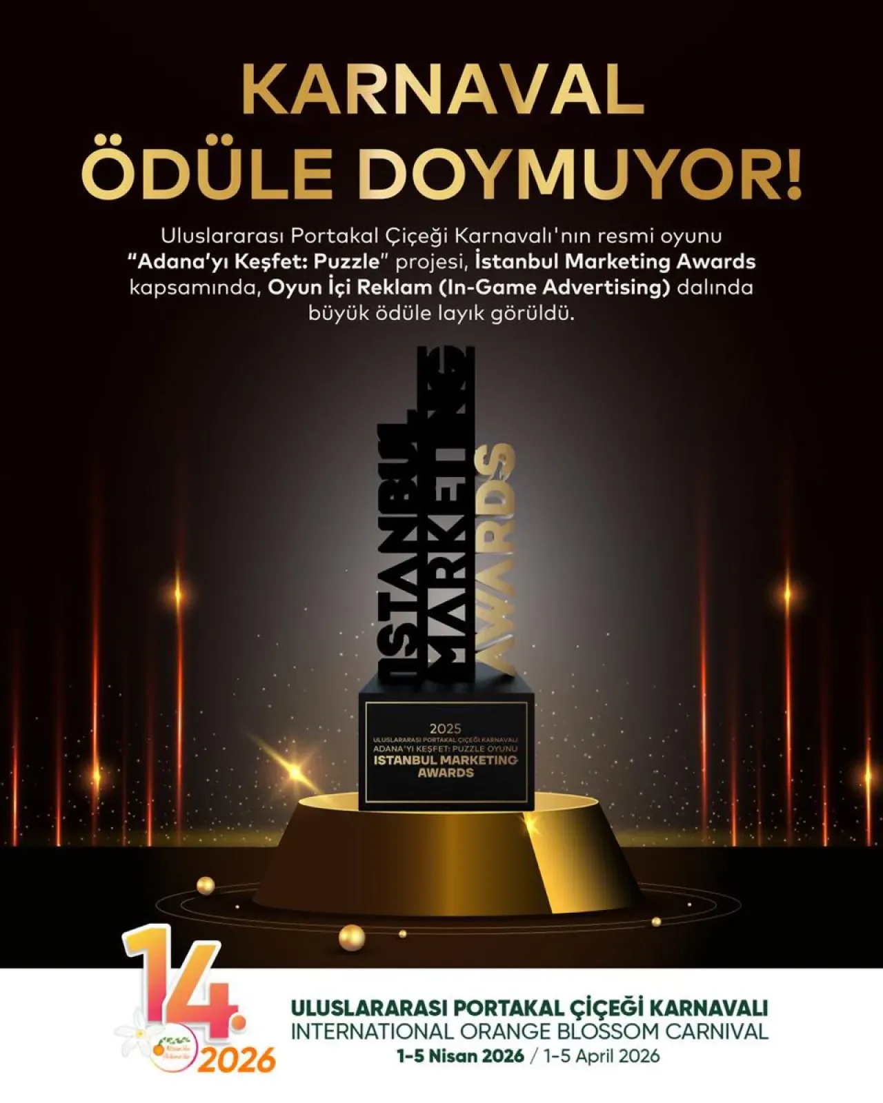 Adana'nın "Adana'yı Keşfet" Puzzle Oyunu, İstanbul Marketing Awards'tan Büyük Ödülle Döndü Adana'nın "Adana'yı Keşfet" Puzzle Oyunu, İstanbul Marketing Awards'tan Büyük Ödülle Döndü