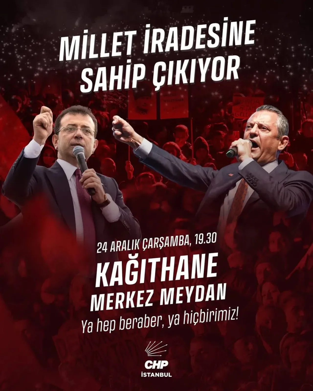 Kadıköy CHP'den Kağıthane'de "Hukuk ve Özgürlük" Mitingi Kadıköy CHP'den Kağıthane'de "Hukuk ve Özgürlük" Mitingi