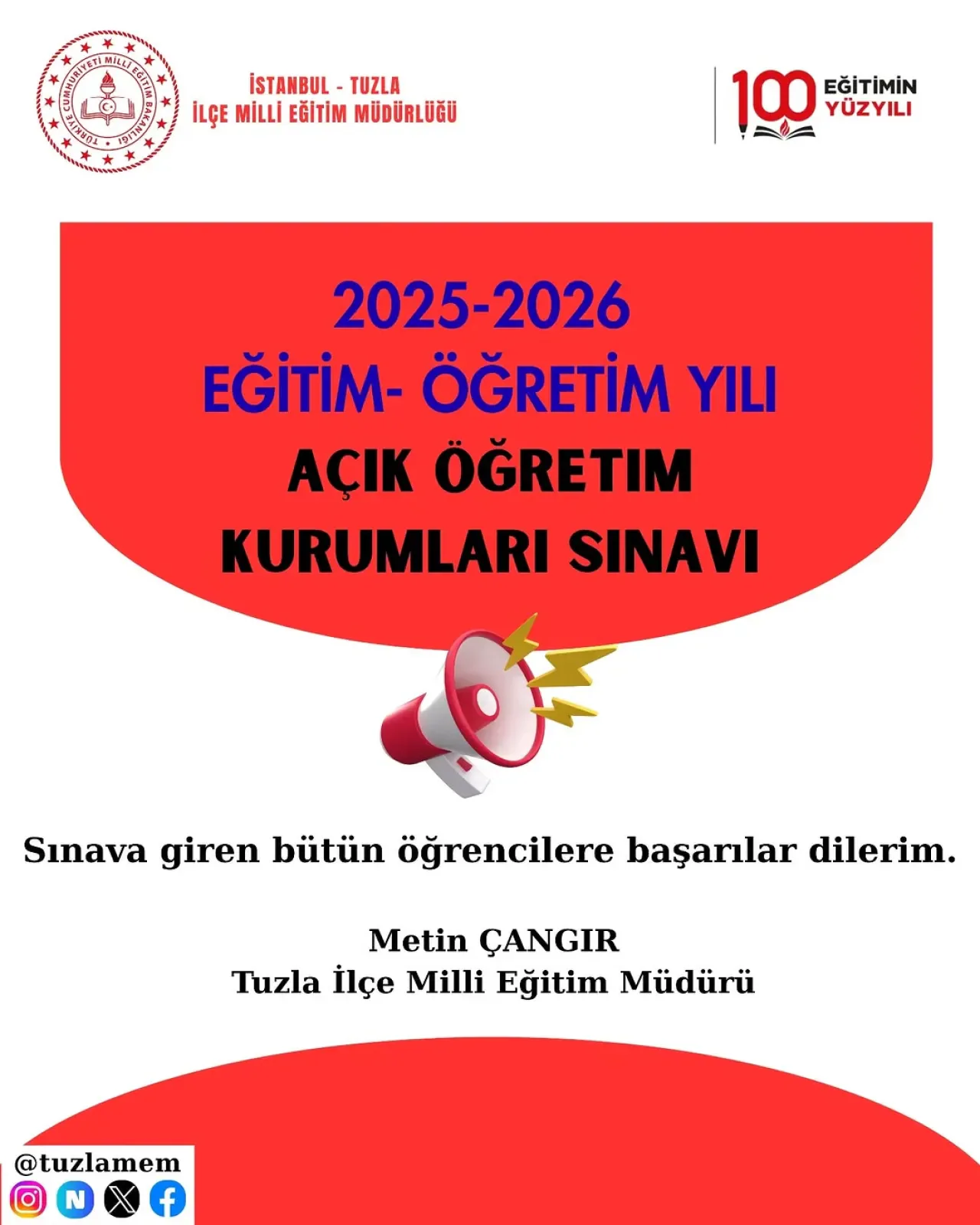 Açık Öğretim Sınavları Tuzla'da Yoğun Katılımla Başladı Açık Öğretim Sınavları Tuzla'da Yoğun Katılımla Başladı