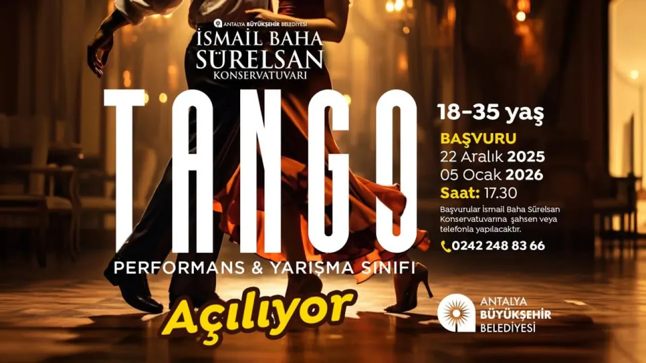 Antalya'da Tango Performans Yarışma Sınıfı Açılıyor Antalya'da Tango Performans Yarışma Sınıfı Açılıyor