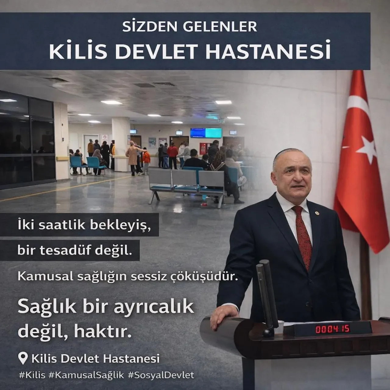 Kilis'te Sağlıkta Erişim Kriemi: Vatandaşlar Saatlerce Kuyruk Bekliyor Kilis'te Sağlıkta Erişim Kriemi: Vatandaşlar Saatlerce Kuyruk Bekliyor