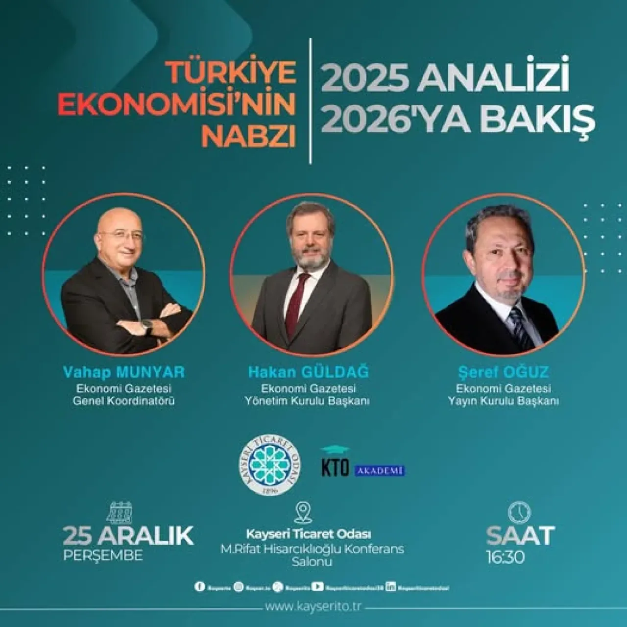 Kayseri Ticaret Odası'ndan Ekonomik Geleceğe Işık Tutacak Önemli Panel Kayseri Ticaret Odası'ndan Ekonomik Geleceğe Işık Tutacak Önemli Panel