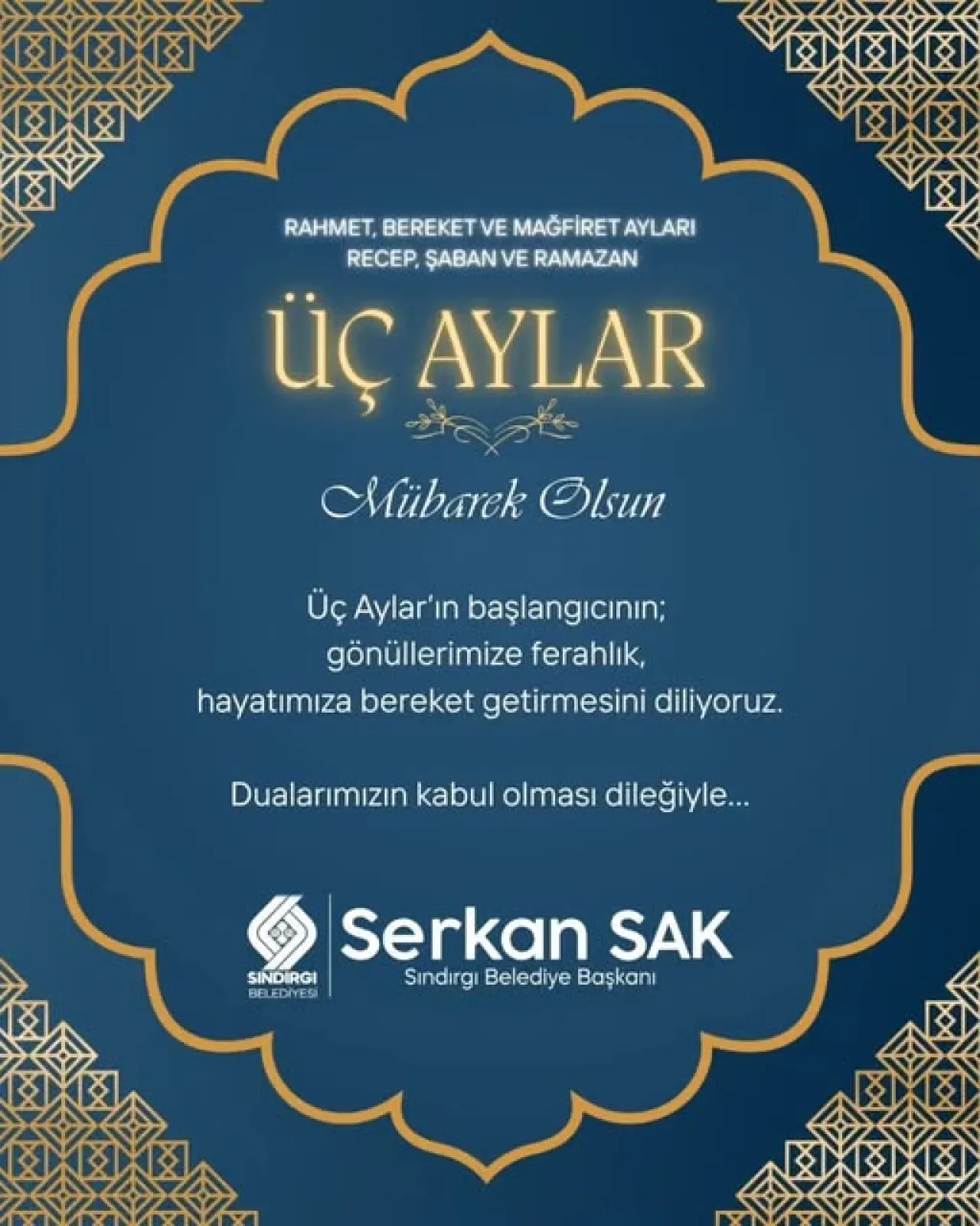 Sındırgı'da Üç Aylar'ın Başlangıcı Dualarla Karşılandı Sındırgı'da Üç Aylar'ın Başlangıcı Dualarla Karşılandı