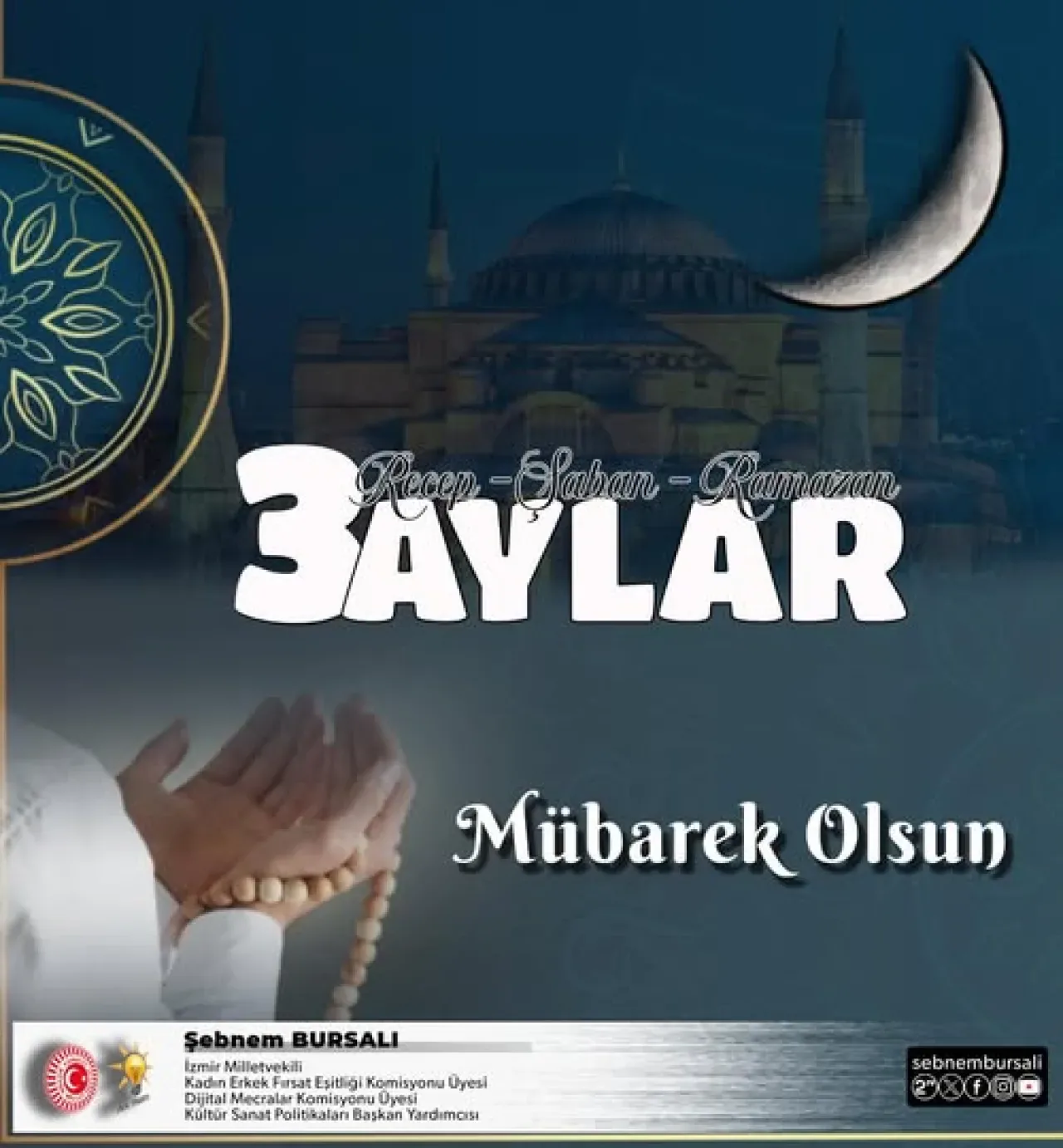 Ak Partili Bursalı, Üç Ayların Başlangıcını Tebrik Etti Ak Partili Bursalı, Üç Ayların Başlangıcını Tebrik Etti