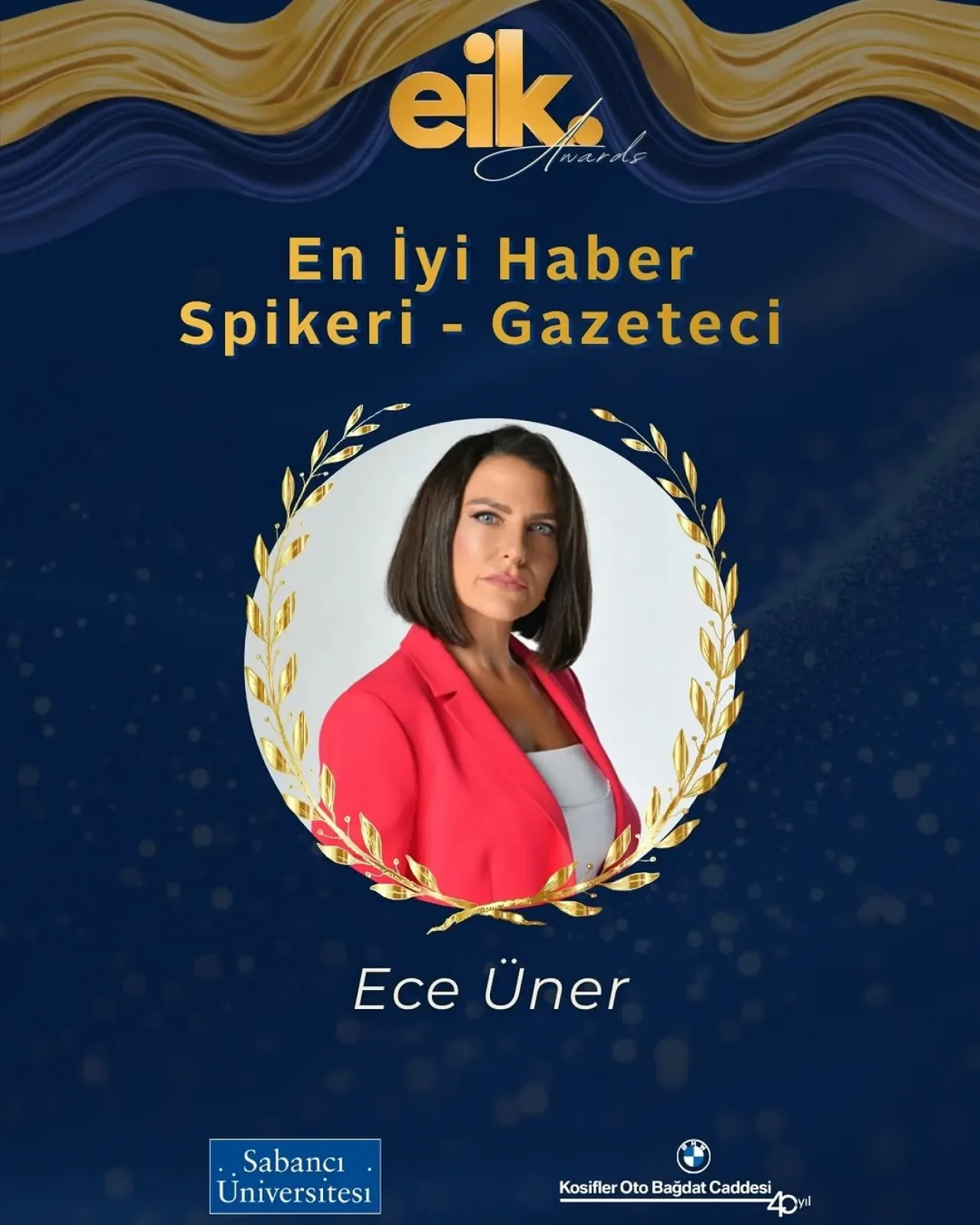 Ece Üner, Ekonomi ve İşletme Kulübü'nün "En İyi Haber Spikeri" Ödülünün Sahibi Oldu Ece Üner, Ekonomi ve İşletme Kulübü'nün "En İyi Haber Spikeri" Ödülünün Sahibi Oldu