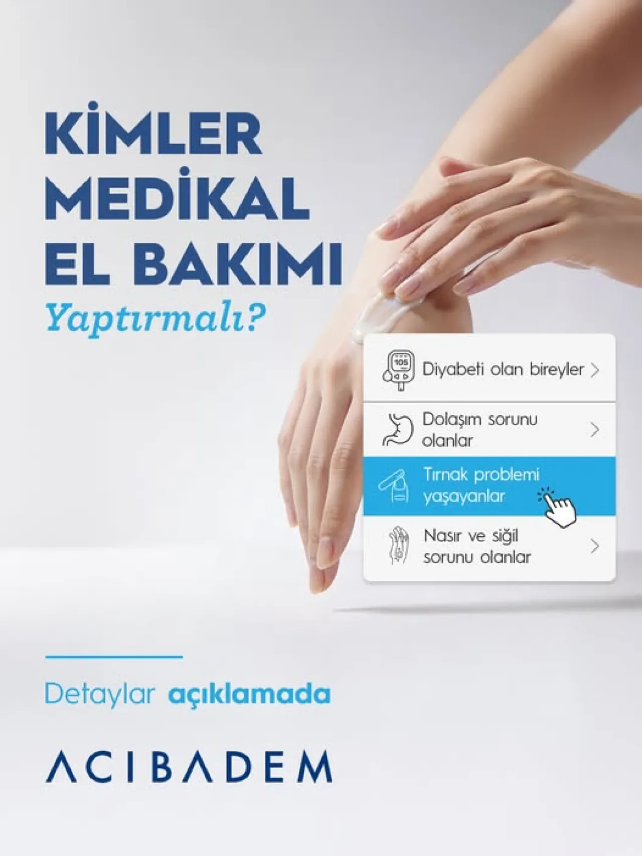 Medikal El Bakımı ile Sağlıklı Eller: Diyabetten Tırnak Problemlerine Çözüm Medikal El Bakımı ile Sağlıklı Eller: Diyabetten Tırnak Problemlerine Çözüm
