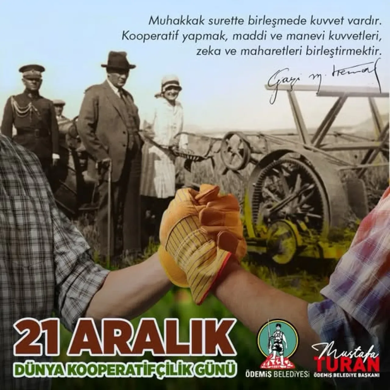 Ödemiş Belediyesi'nden Dünya Kooperatifçilik Günü Mesajı: Emeği Korumak, Üretimi Güçlendirmek Ödemiş Belediyesi'nden Dünya Kooperatifçilik Günü Mesajı: Emeği Korumak, Üretimi Güçlendirmek