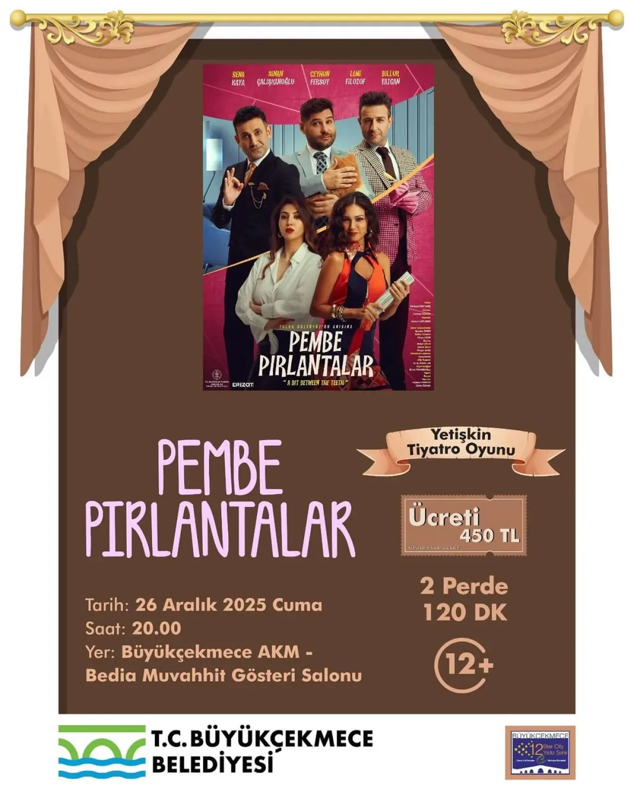 Büyükçekmece'de Komedi Rüzgarları: Pembe Pırlantalar Sahnelenecek Büyükçekmece'de Komedi Rüzgarları: Pembe Pırlantalar Sahnelenecek