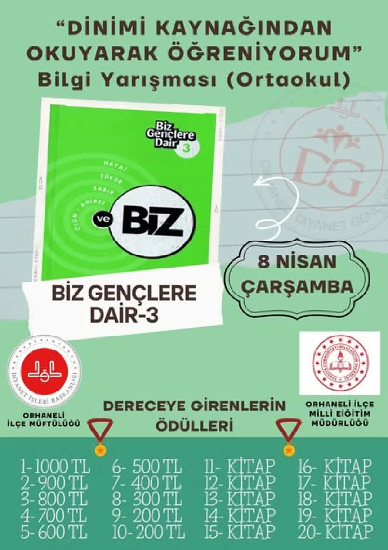 Orhaneli'de Öğrencilere Kitap Dağıtımı ve Ödüllü Din Yarışması Orhaneli'de Öğrencilere Kitap Dağıtımı ve Ödüllü Din Yarışması