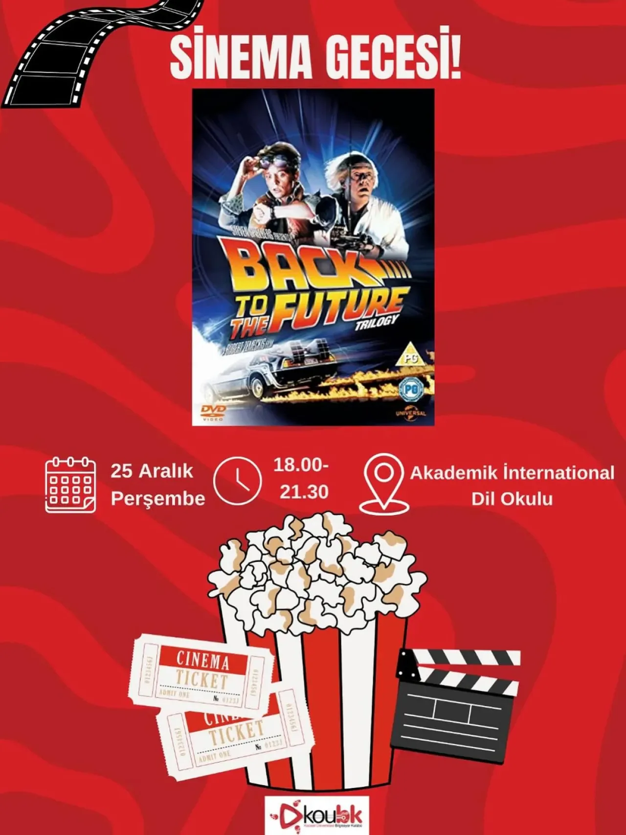 Kocaeli Üniversitesi'nde "Back to the Future" Sinema Gecesi Kocaeli Üniversitesi'nde "Back to the Future" Sinema Gecesi