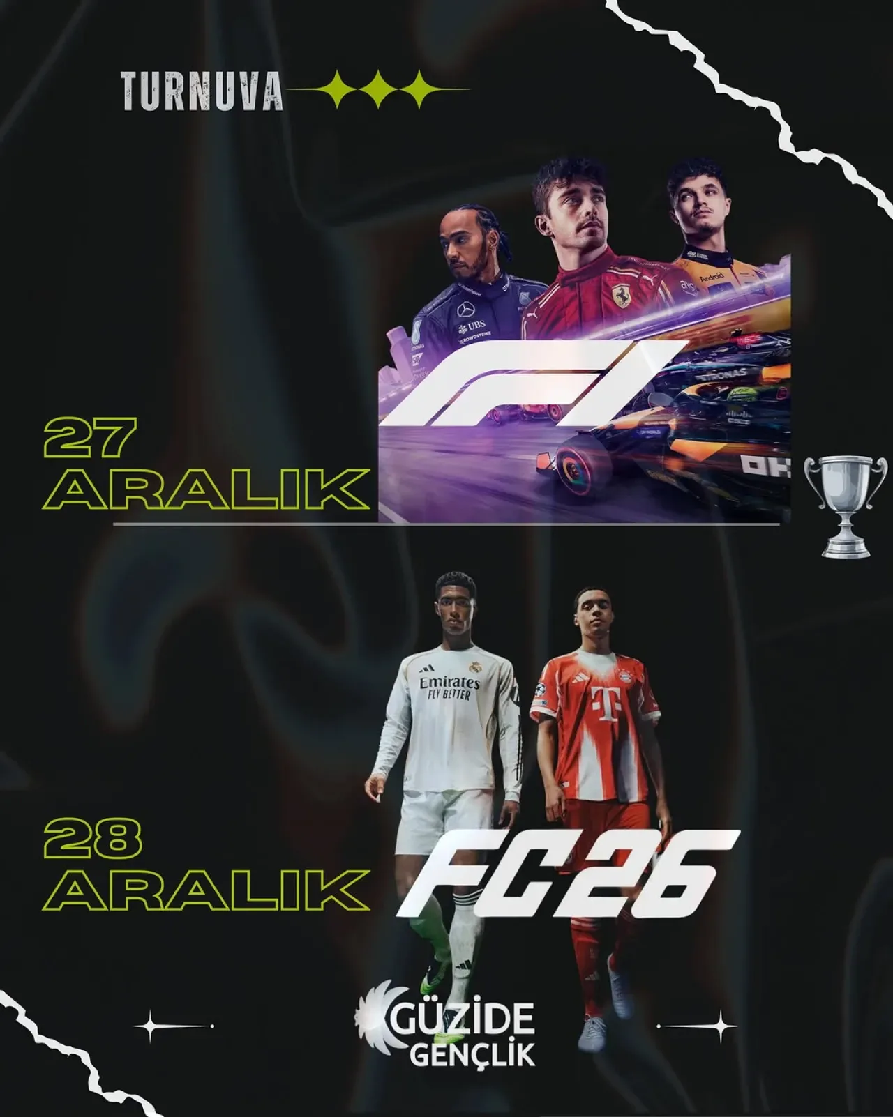 Gebze'de Gençler İçin FIFA 26 ve Formula 1 Dijital Turnuvaları Düzenleniyor Gebze'de Gençler İçin FIFA 26 ve Formula 1 Dijital Turnuvaları Düzenleniyor