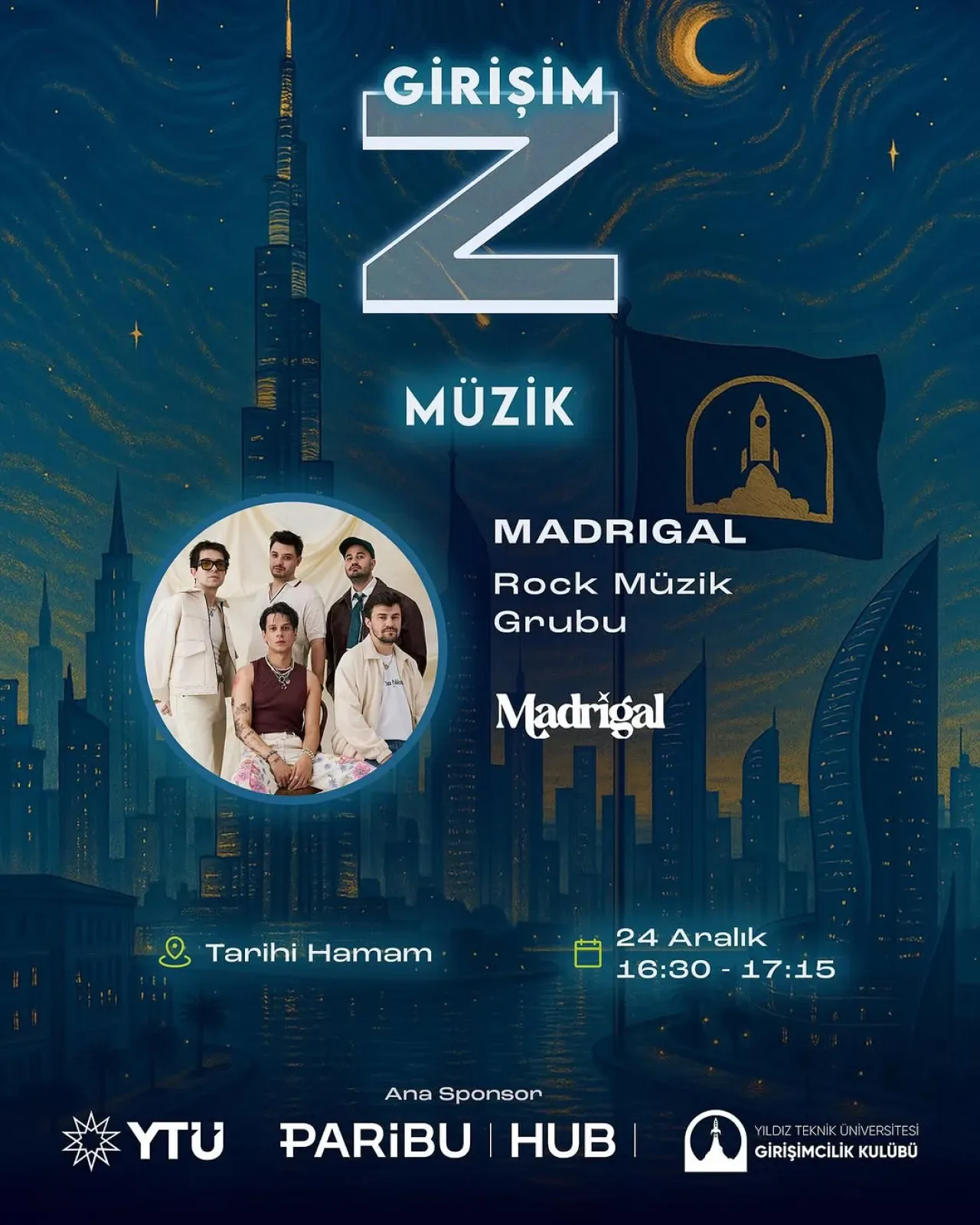 Madrigal, YTÜ Girişimcilik Kulübü'nde Müzik ve Üretim Süreçlerini Anlatacak Madrigal, YTÜ Girişimcilik Kulübü'nde Müzik ve Üretim Süreçlerini Anlatacak