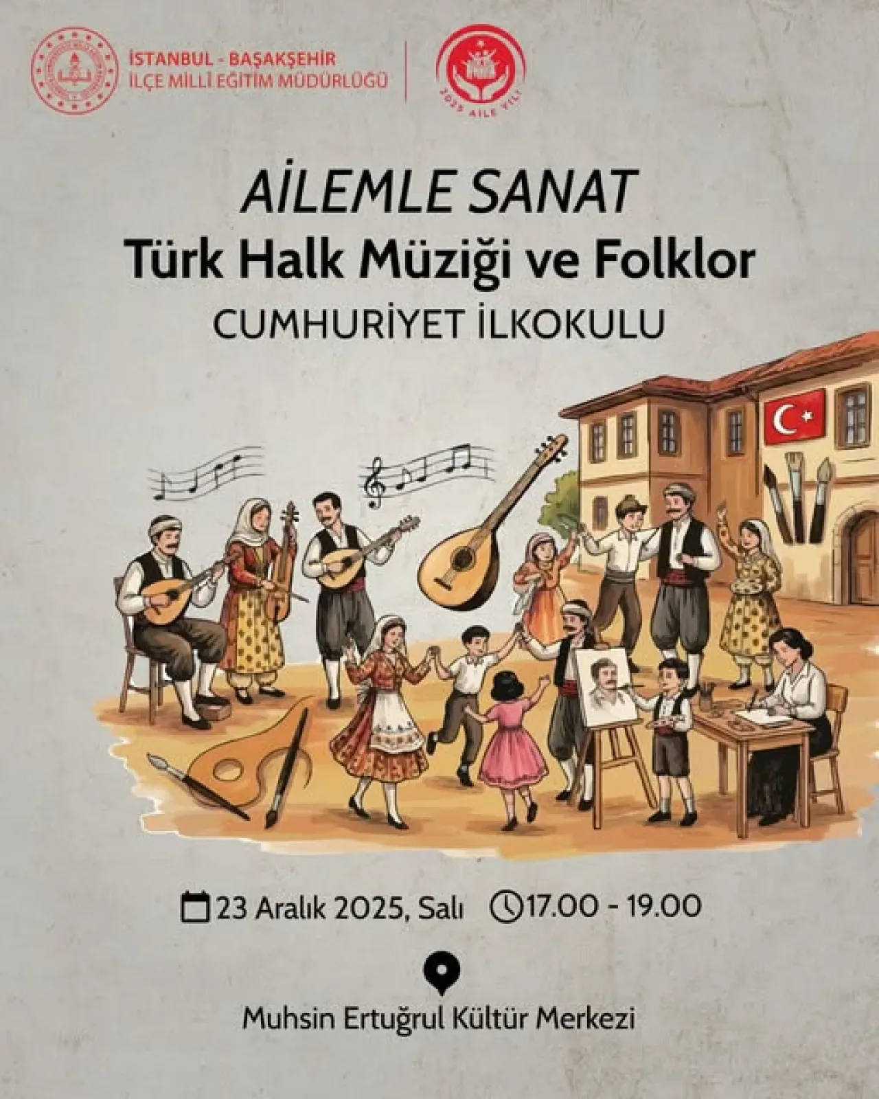 Başakşehir'de Aileler İçin Türk Halk Müziği ve Folklor Etkinliği Başakşehir'de Aileler İçin Türk Halk Müziği ve Folklor Etkinliği