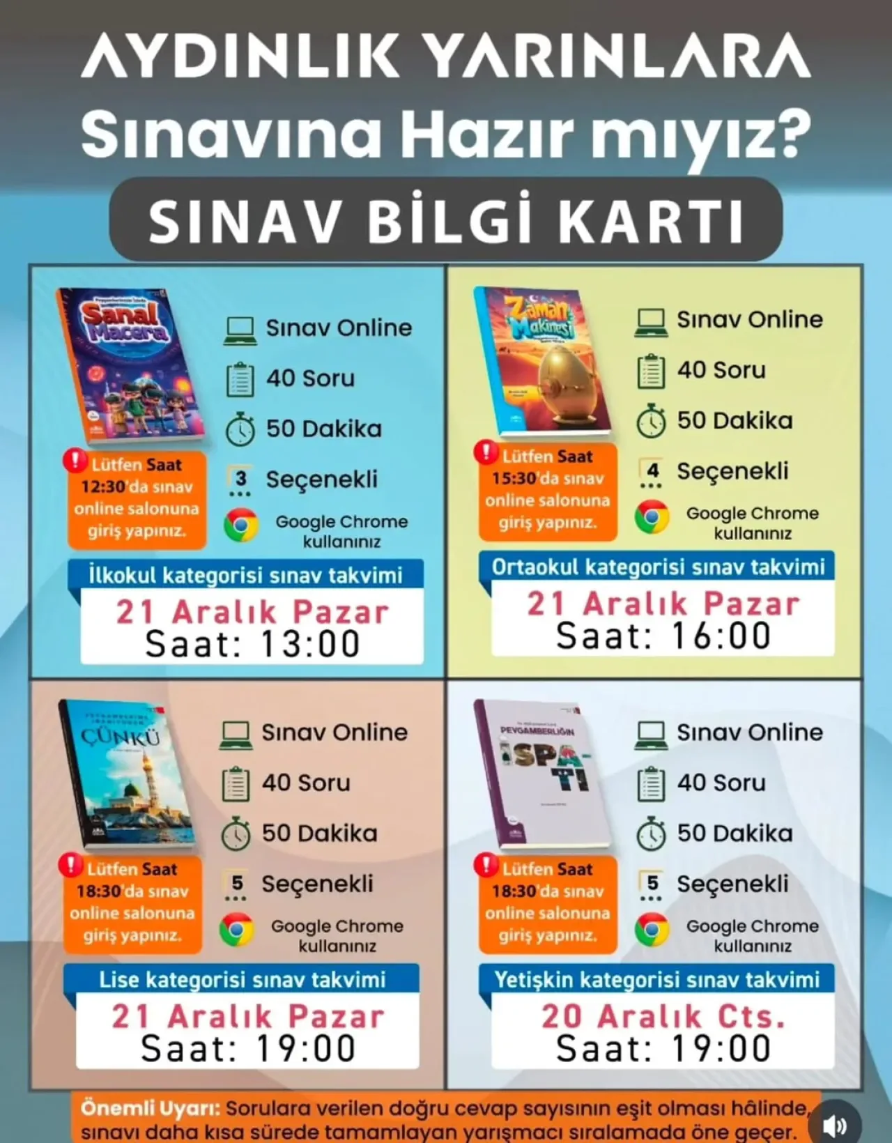 Aydınlık Yarınlara Online Sınavı 21 Aralık'ta Gerçekleşecek Aydınlık Yarınlara Online Sınavı 21 Aralık'ta Gerçekleşecek