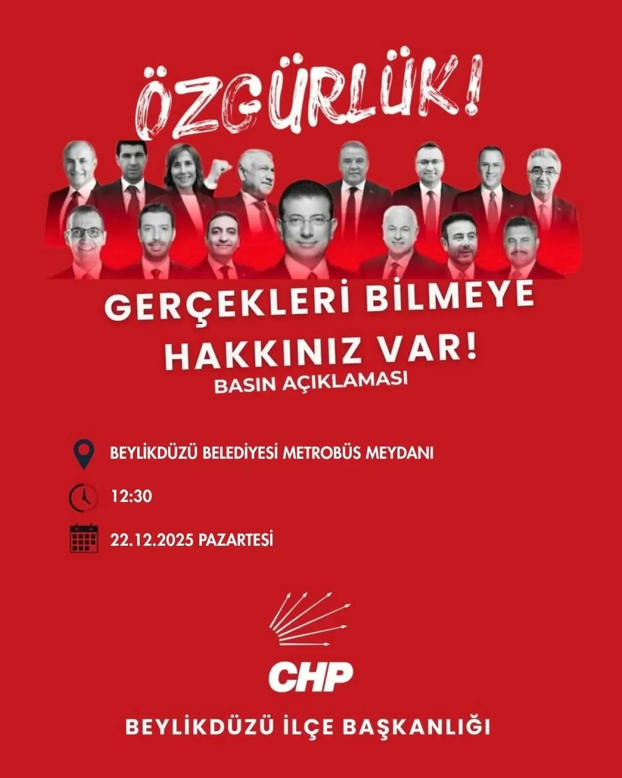 CHP Beylikdüzü'nde "Gerçekleri Bilmeye Hakkınız Var" Kampanyasını Başlatıyor CHP Beylikdüzü'nde "Gerçekleri Bilmeye Hakkınız Var" Kampanyasını Başlatıyor