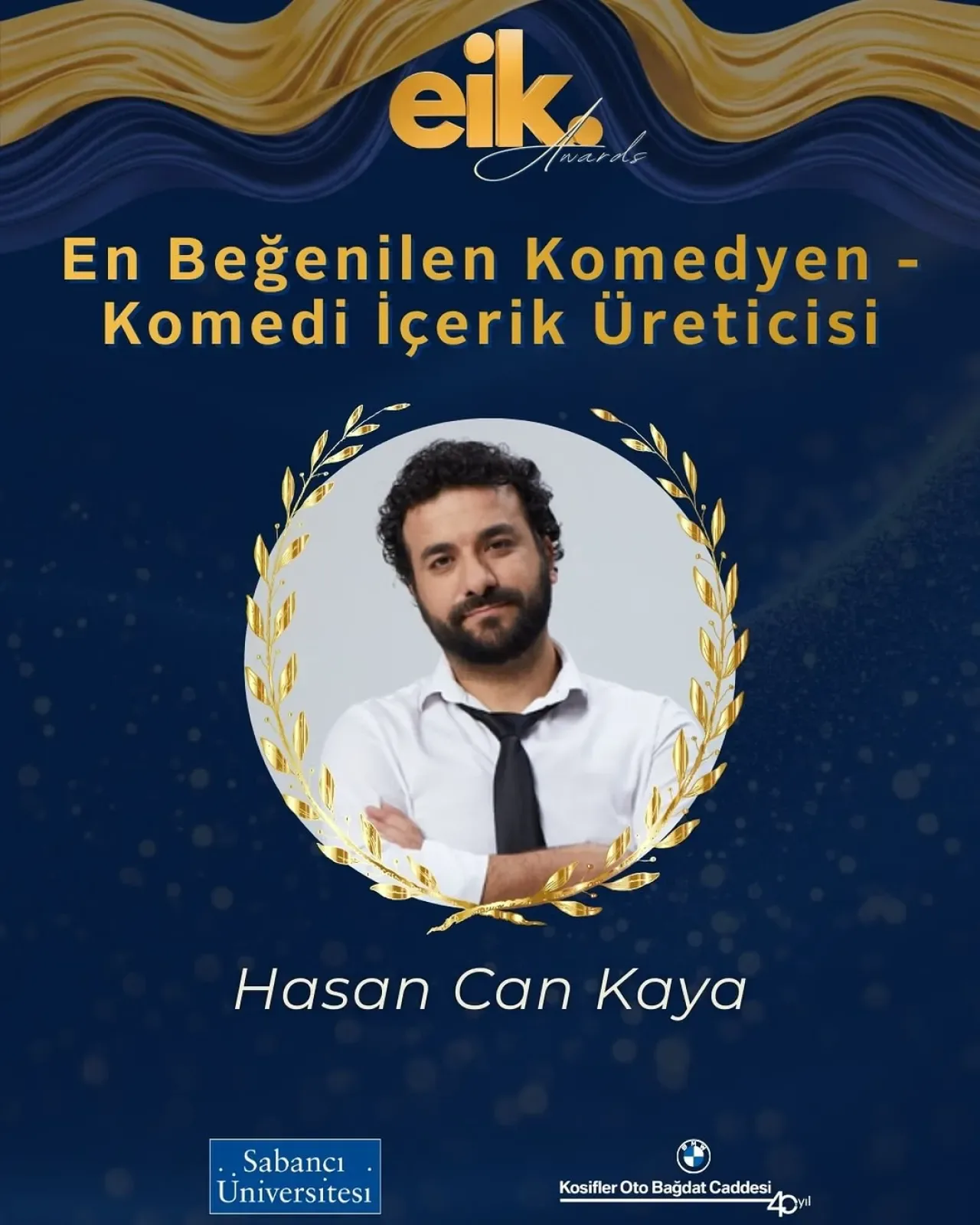 Hasan Can Kaya, Ekonomi ve İşletme Kulübü'nün "En Beğenilen Komedyen" Ödülünün Sahibi Oldu Hasan Can Kaya, Ekonomi ve İşletme Kulübü'nün "En Beğenilen Komedyen" Ödülünün Sahibi Oldu