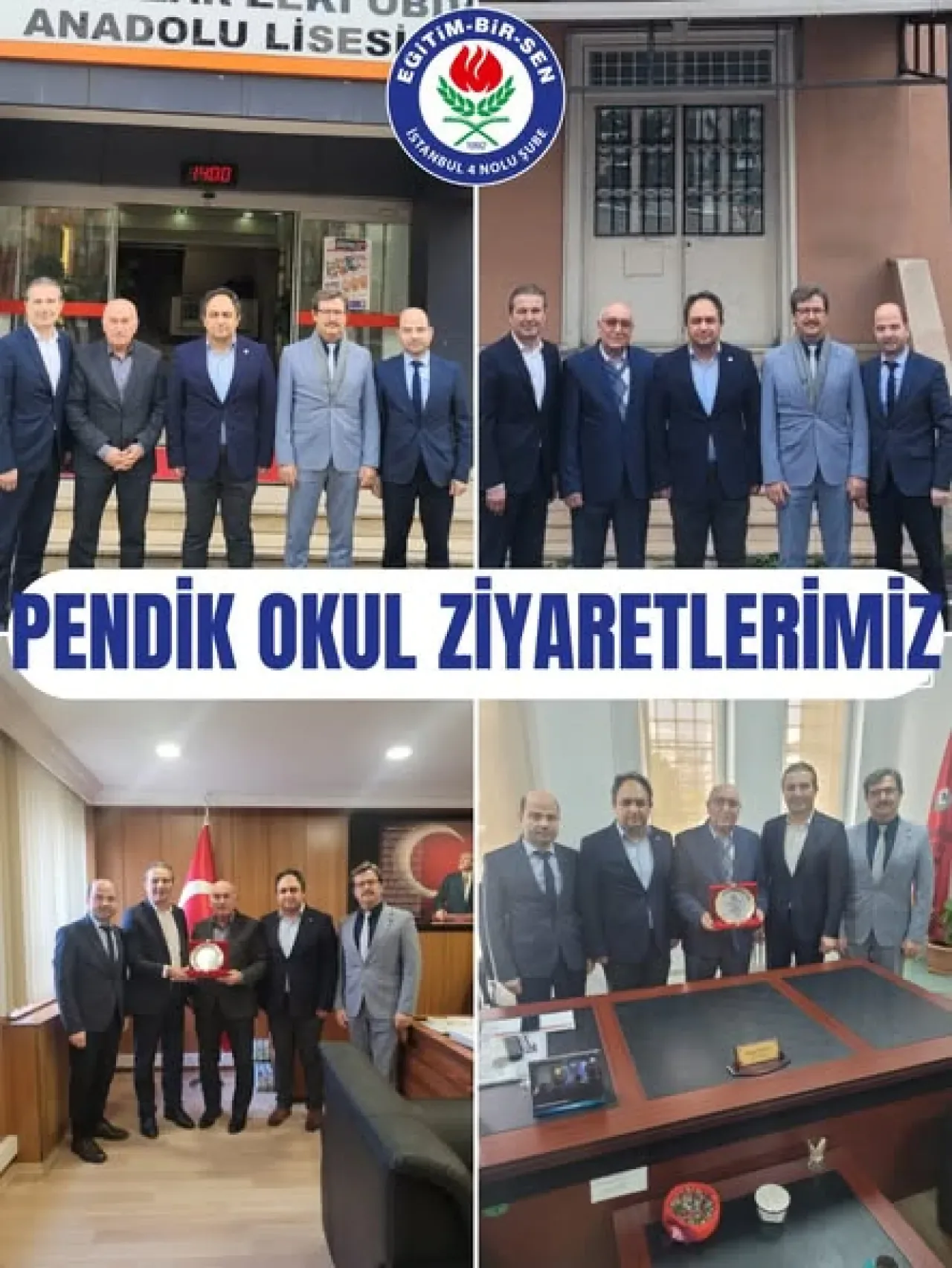 Eğitim-Bir-Sen'den Pendik'te Emekli Olacak Okul Müdürlerine Plaket ve Ziyaret Eğitim-Bir-Sen'den Pendik'te Emekli Olacak Okul Müdürlerine Plaket ve Ziyaret