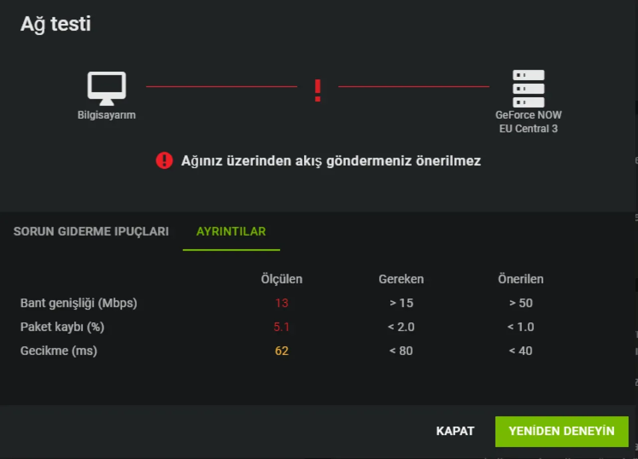 GeForce NOW ile 10ms Altında Gecikme Mümkün mü? Türkiye'deki Gerçek Test Sonuçları GeForce NOW ile 10ms Altında Gecikme Mümkün mü? Türkiye'deki Gerçek Test Sonuçları