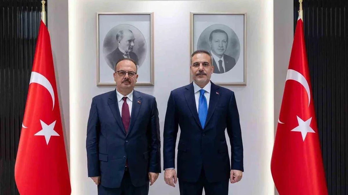 Bakan Hakan Fidan, Ankara Valisi Yakup Canbolat'ı Kabul Etti Bakan Hakan Fidan, Ankara Valisi Yakup Canbolat'ı Kabul Etti