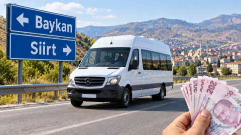 Baykan-Siirt minibüs bileti 180 TL oldu: Haftada 1.800 TL yakan yeni tarife