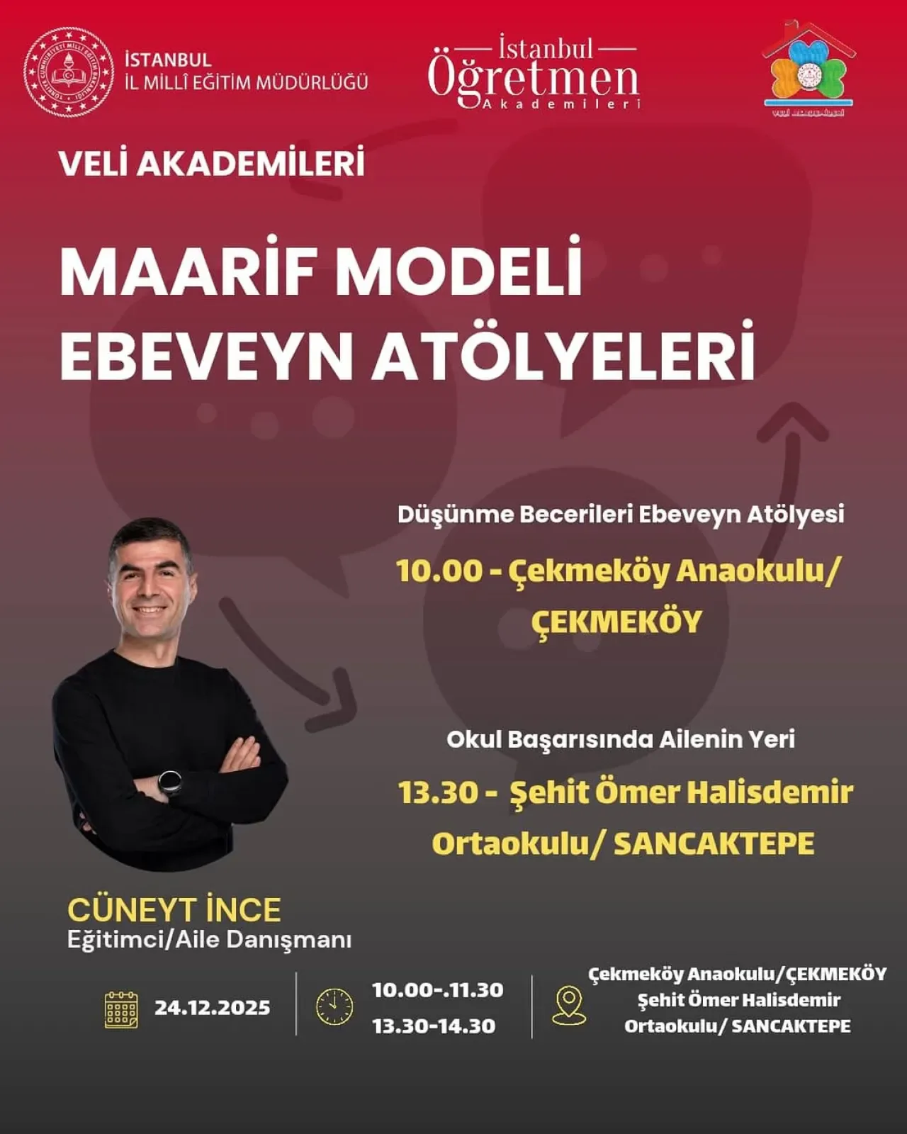 Çekmeköy'de Ebeveynlere Özel Düşünme Becerileri Atölyesi Çekmeköy'de Ebeveynlere Özel Düşünme Becerileri Atölyesi