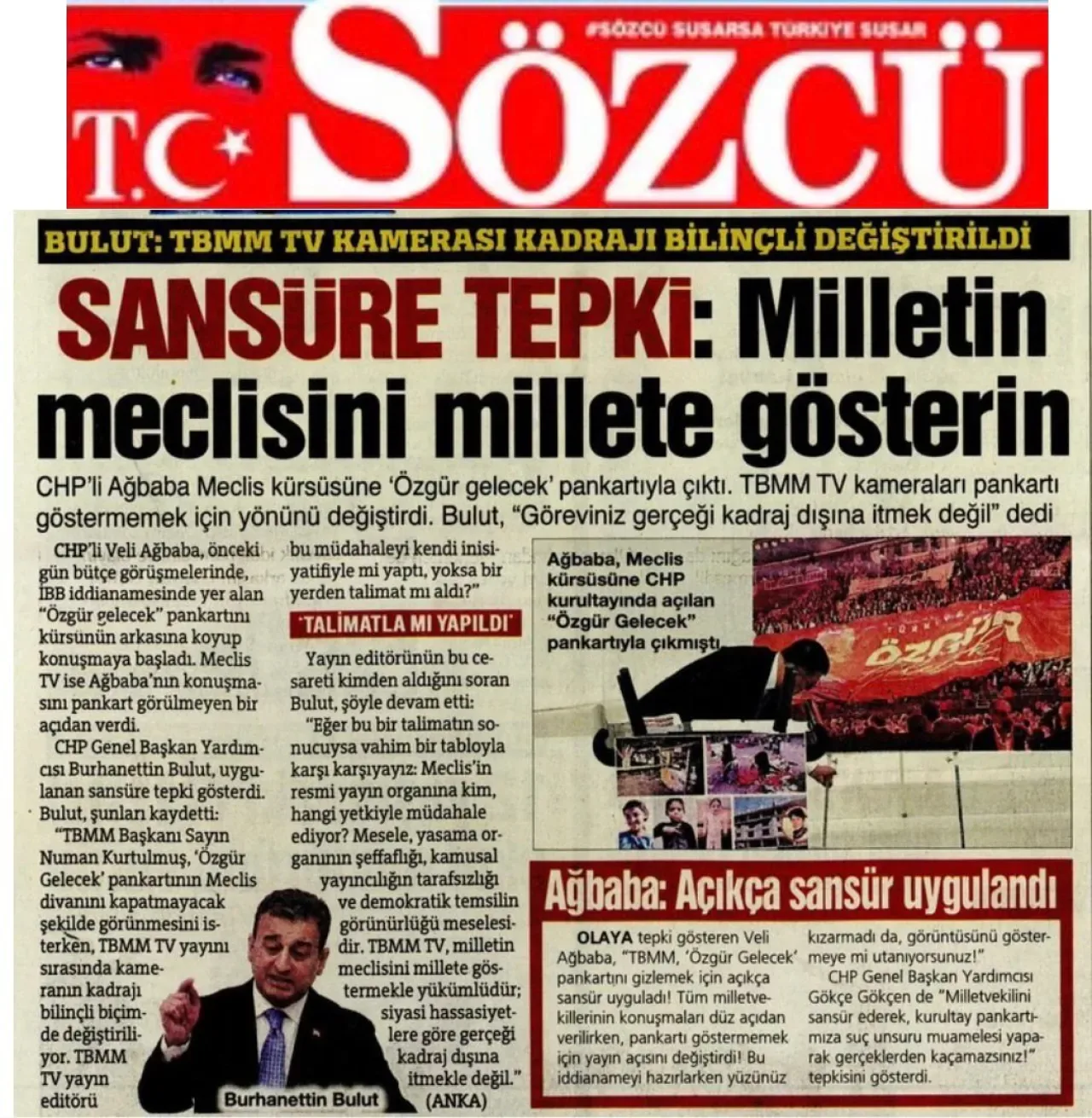 CHP'li Bulut'tan TBMM TV'ye Tarafsızlık Çağrısı CHP'li Bulut'tan TBMM TV'ye Tarafsızlık Çağrısı
