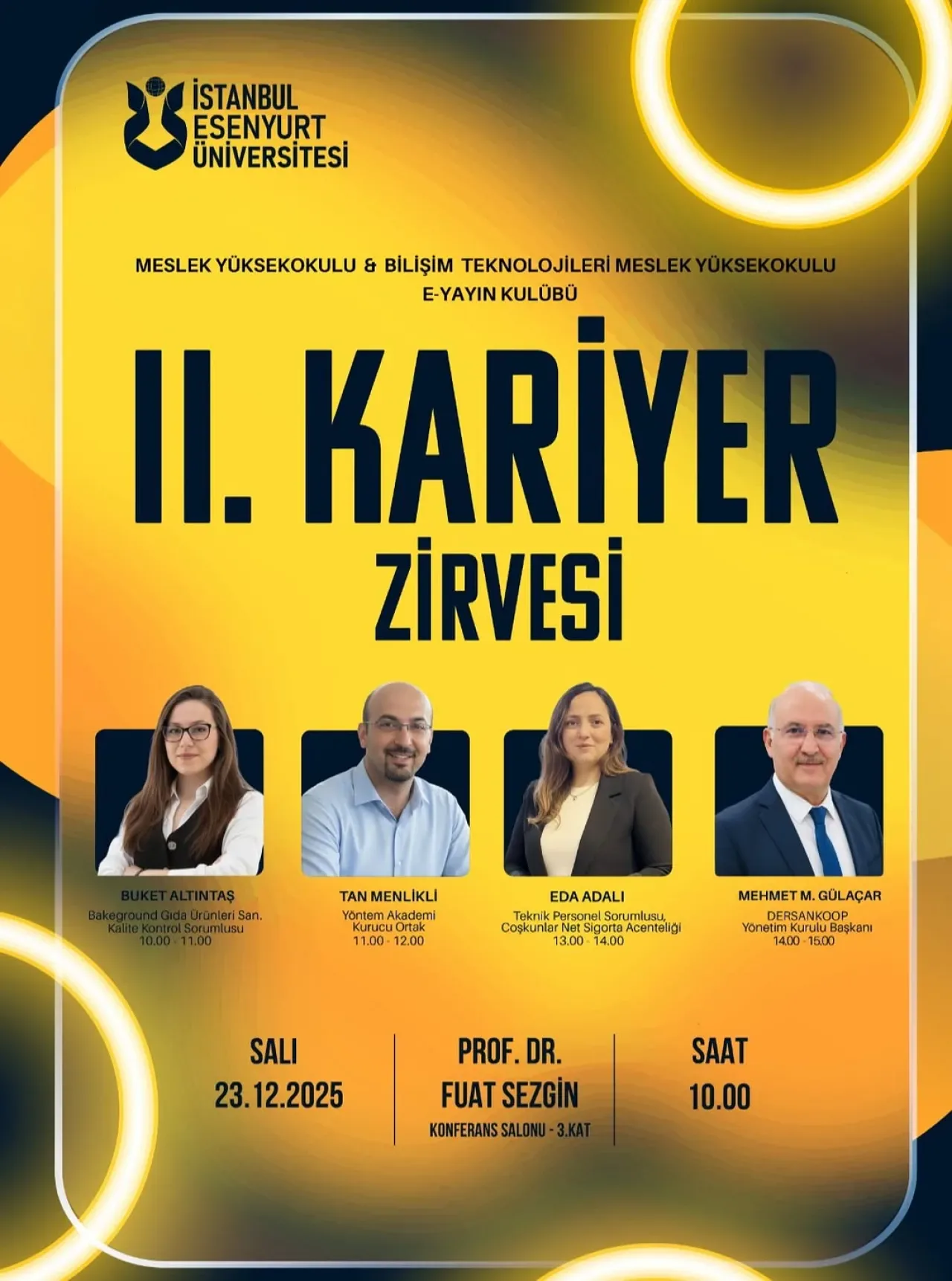 İstanbul Esenyurt Üniversitesi'nde 2. Kariyer Zirvesi Düzenleniyor İstanbul Esenyurt Üniversitesi'nde 2. Kariyer Zirvesi Düzenleniyor