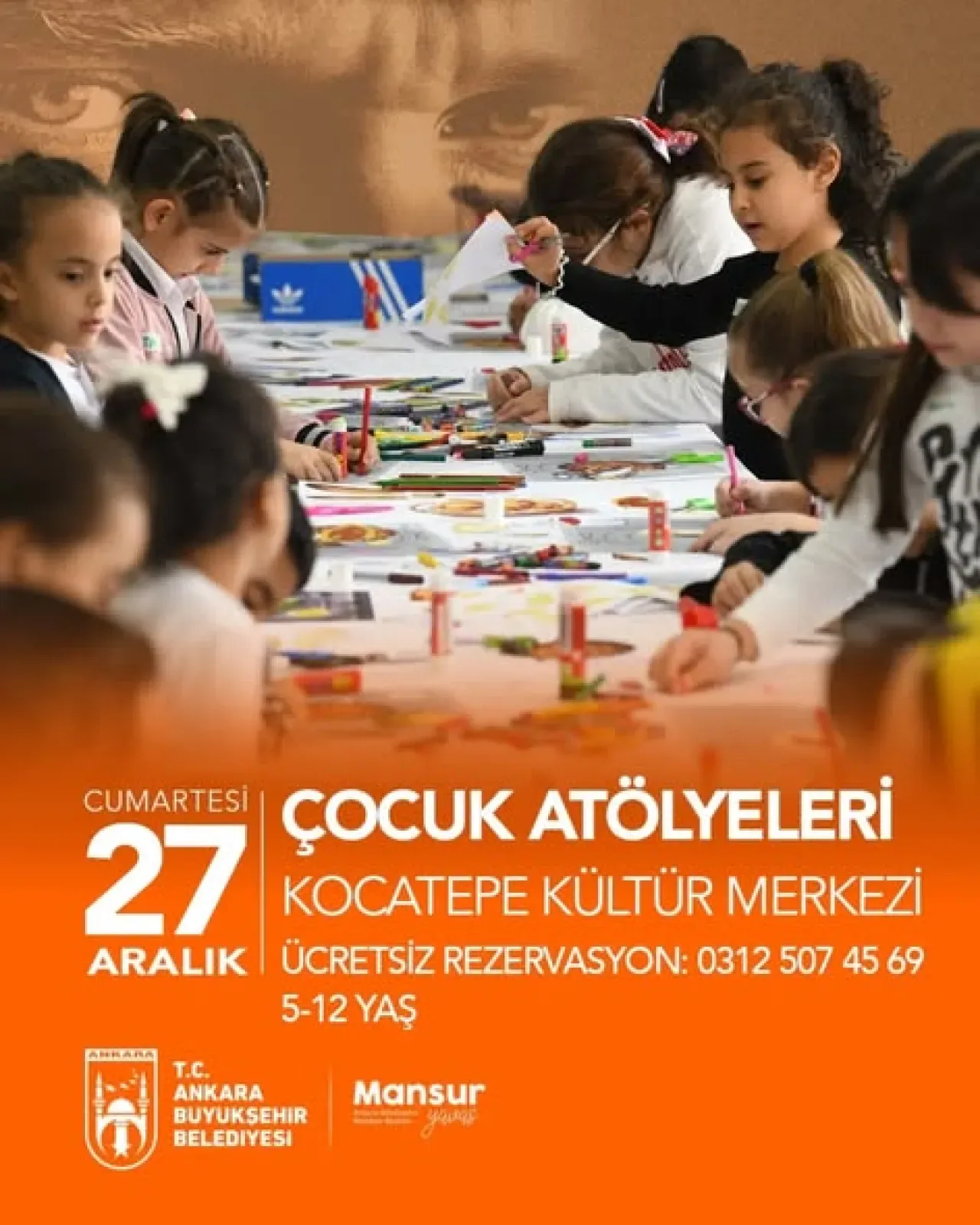 Ankara'da Çocuklar İçin Ücretsiz Sanat ve Tarih Atölyeleri Ankara'da Çocuklar İçin Ücretsiz Sanat ve Tarih Atölyeleri