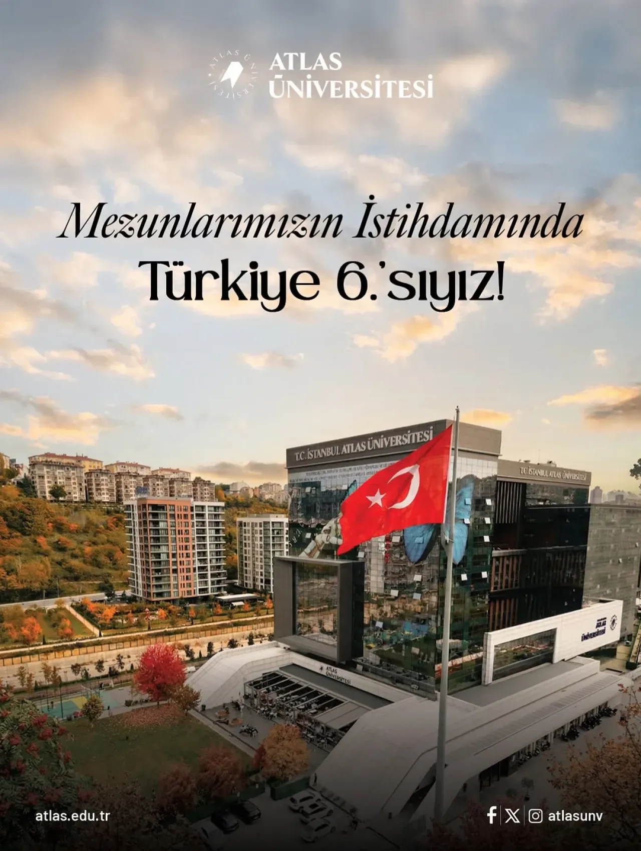 Atlas Üniversitesi Mezun İstihdamında Türkiye Altıncısı Atlas Üniversitesi Mezun İstihdamında Türkiye Altıncısı