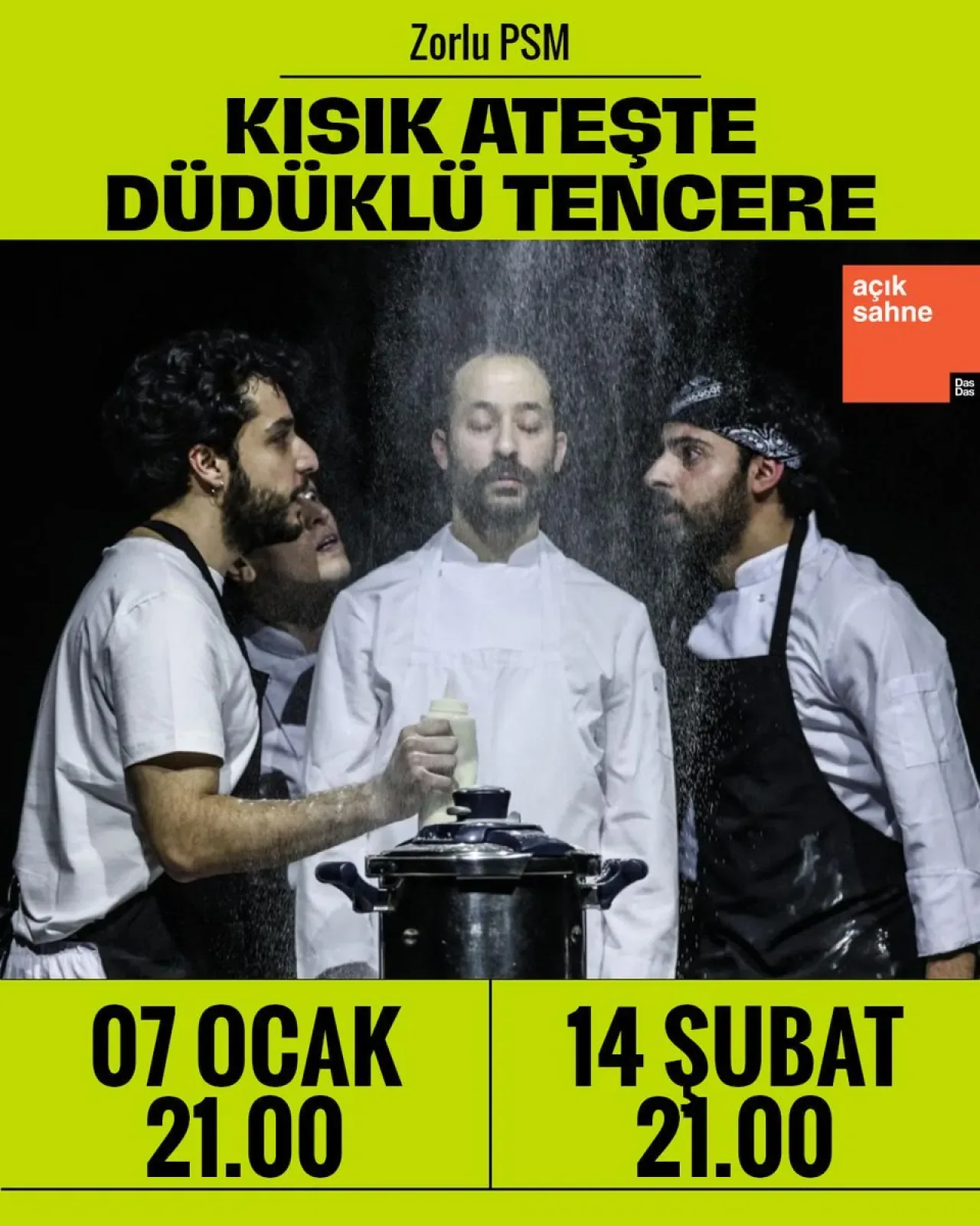 DasDas İstanbul'da "Kısık Ateşte Düdüklü Tencere" Oyunu Prömiyer Yapıyor DasDas İstanbul'da "Kısık Ateşte Düdüklü Tencere" Oyunu Prömiyer Yapıyor