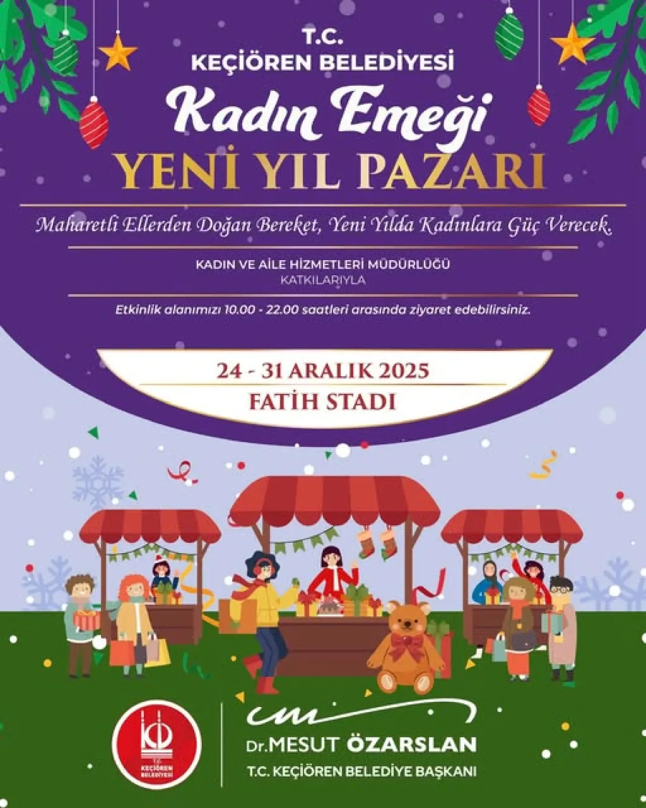 Keçiören'de Kadın Emeği Yeni Yıl Pazarı Açılıyor Keçiören'de Kadın Emeği Yeni Yıl Pazarı Açılıyor