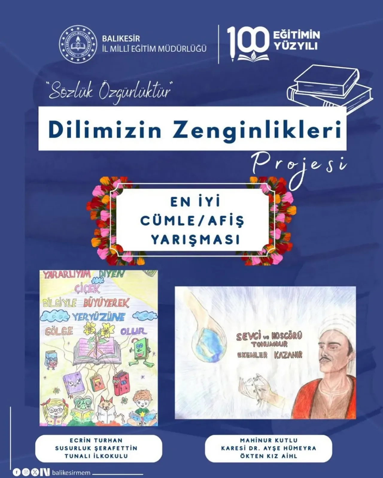"Sözlük Özgürlüktür" Temalı Yarışmada Genç Kalemlerden Anlam Yüklü Cümleler "Sözlük Özgürlüktür" Temalı Yarışmada Genç Kalemlerden Anlam Yüklü Cümleler