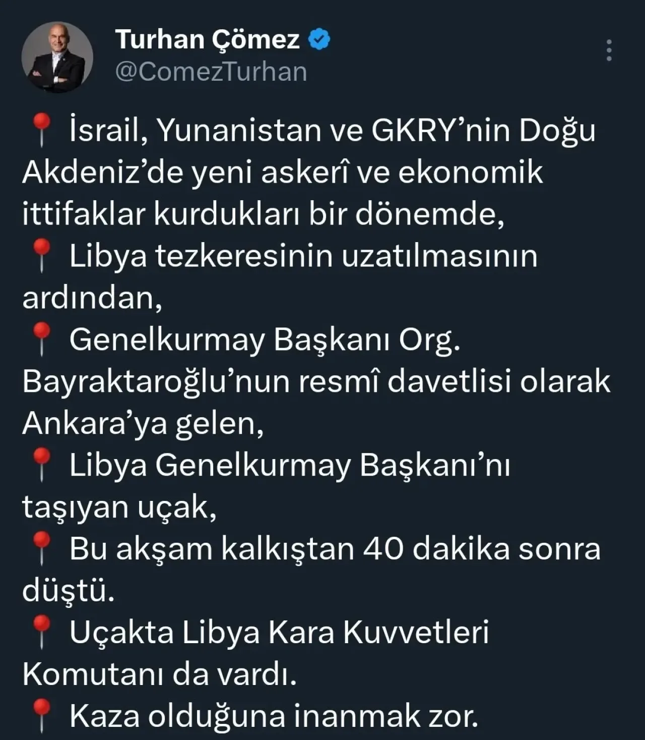 Ankara'ya Giden Libya Genelkurmay Başkanı'nın Uçağı Düştü: Kaza mı, Kasıt mı? Ankara'ya Giden Libya Genelkurmay Başkanı'nın Uçağı Düştü: Kaza mı, Kasıt mı?
