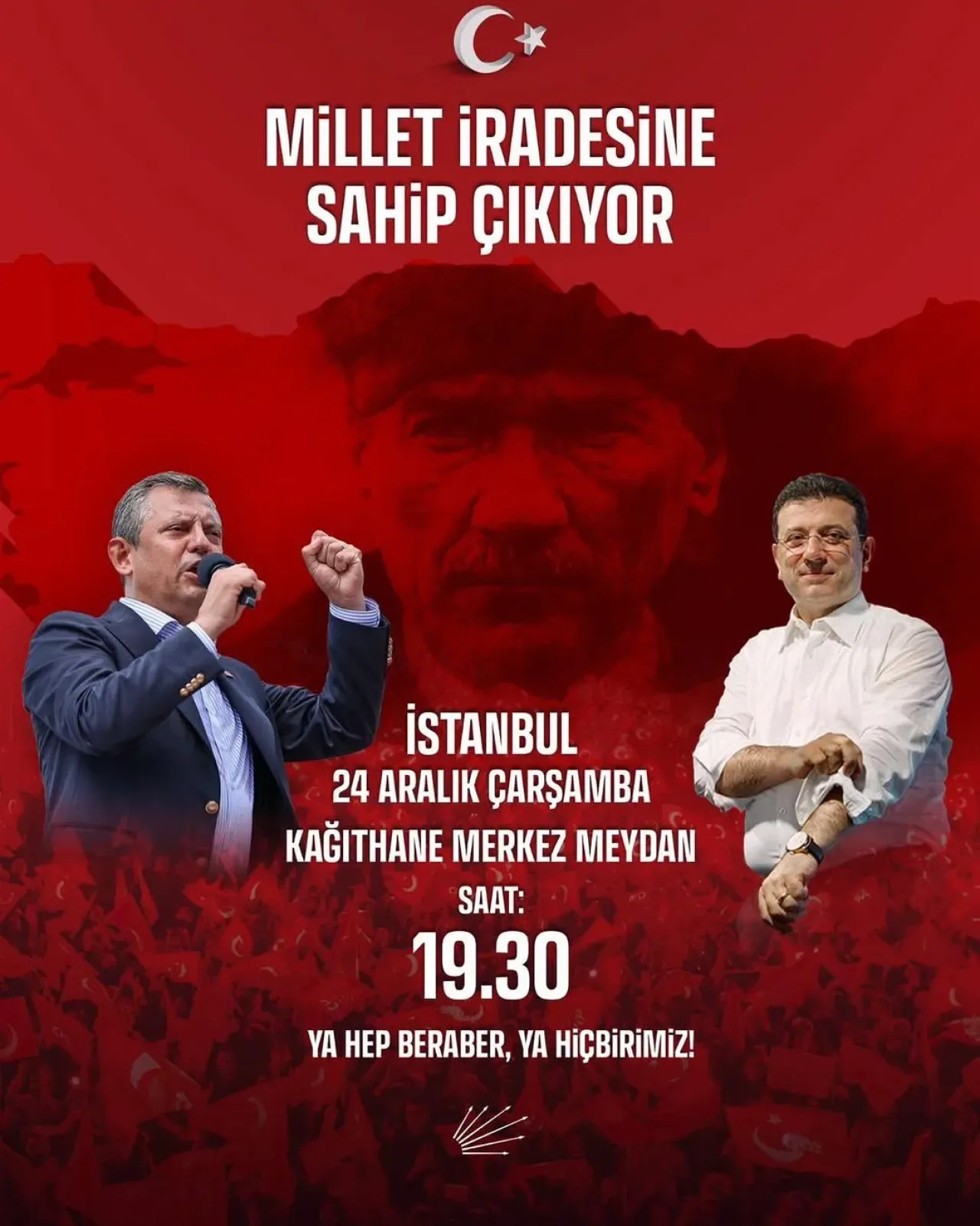 CHP'den Millet İradesi İçin Kağıthane'de Buluşma Çağrısı CHP'den Millet İradesi İçin Kağıthane'de Buluşma Çağrısı