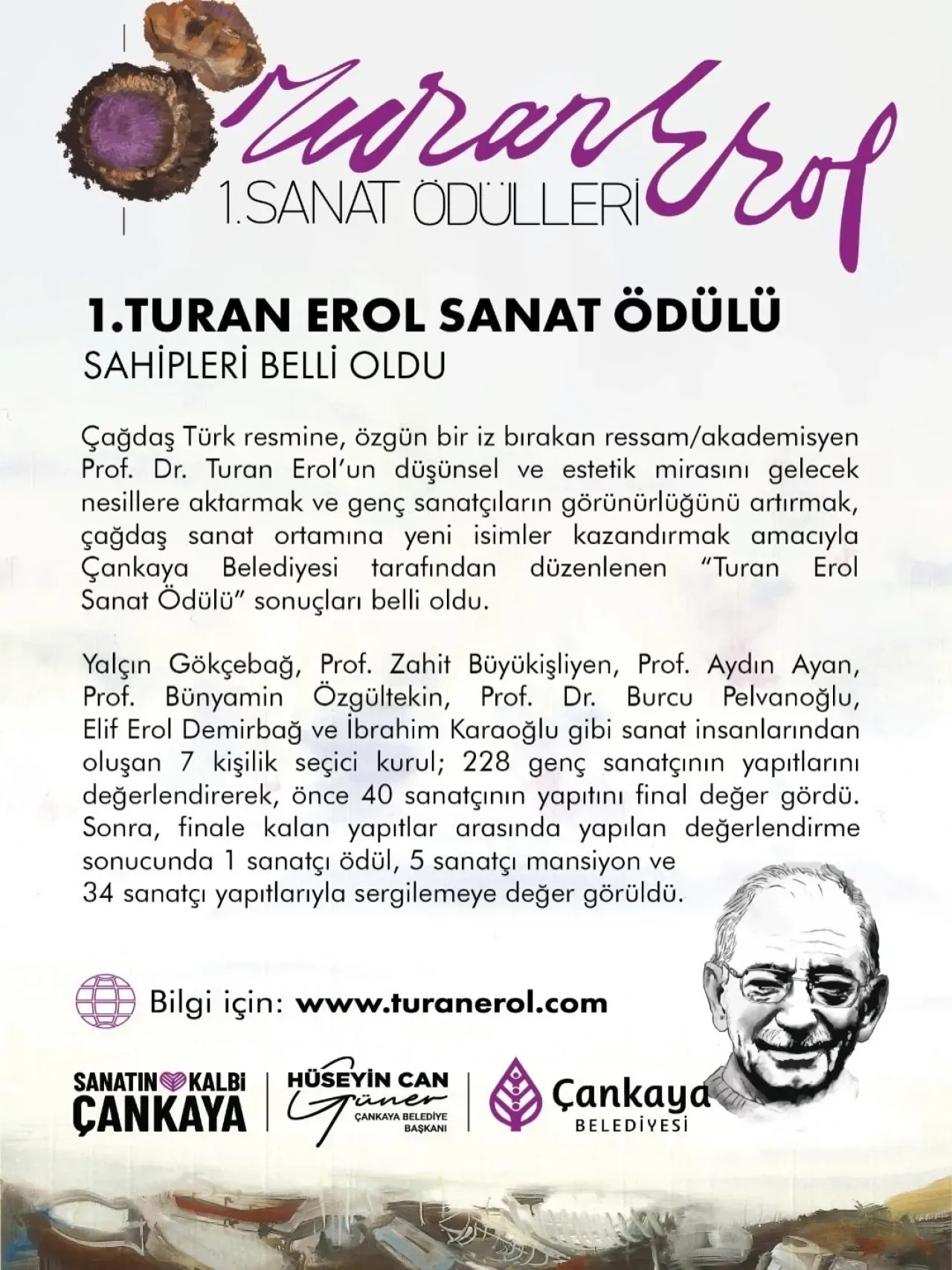 Çankaya'da Sanatın Kalbi Turan Erol Ödülleri İçin Atıyor Çankaya'da Sanatın Kalbi Turan Erol Ödülleri İçin Atıyor