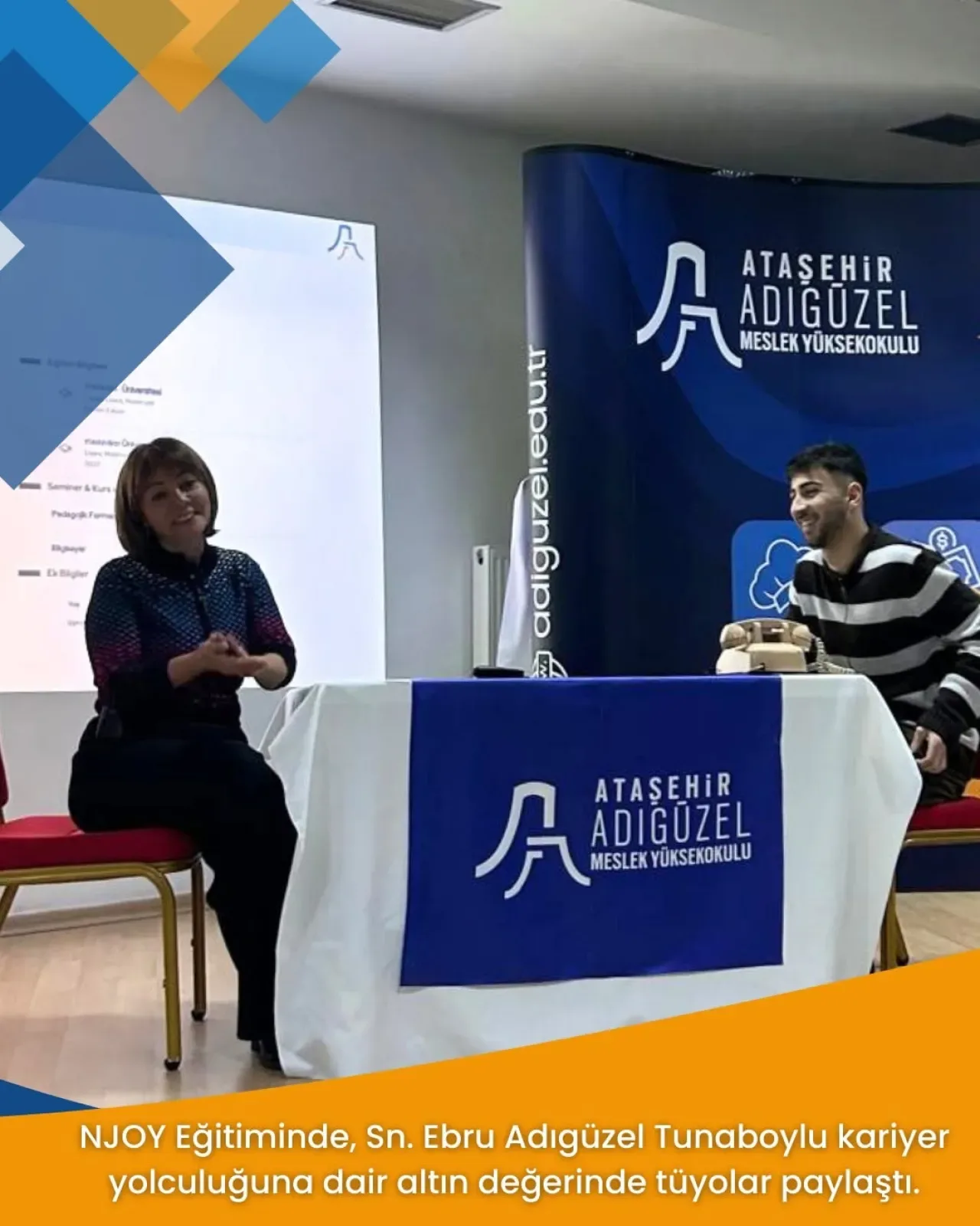 Ataşehir Adıgüzel MYO'da Öğrencilere "NJOY" ile Kariyer Yolculuğu Ataşehir Adıgüzel MYO'da Öğrencilere "NJOY" ile Kariyer Yolculuğu